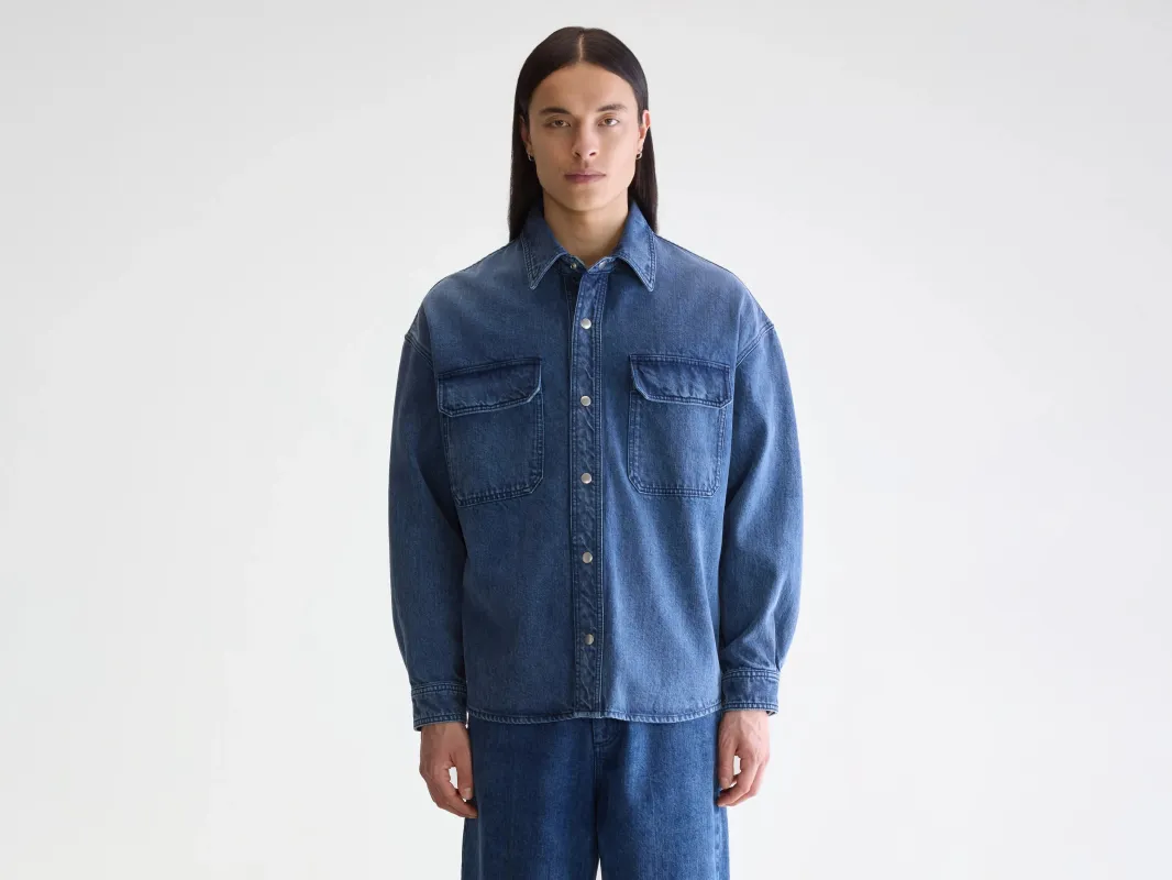 Poach overshirt (252 / M / BLUE SNOW) sold by Bellrose