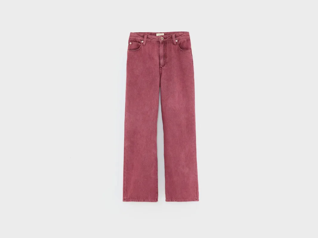 Popies flared jeans (252 / G / WINE STONE) sold by Bellrose