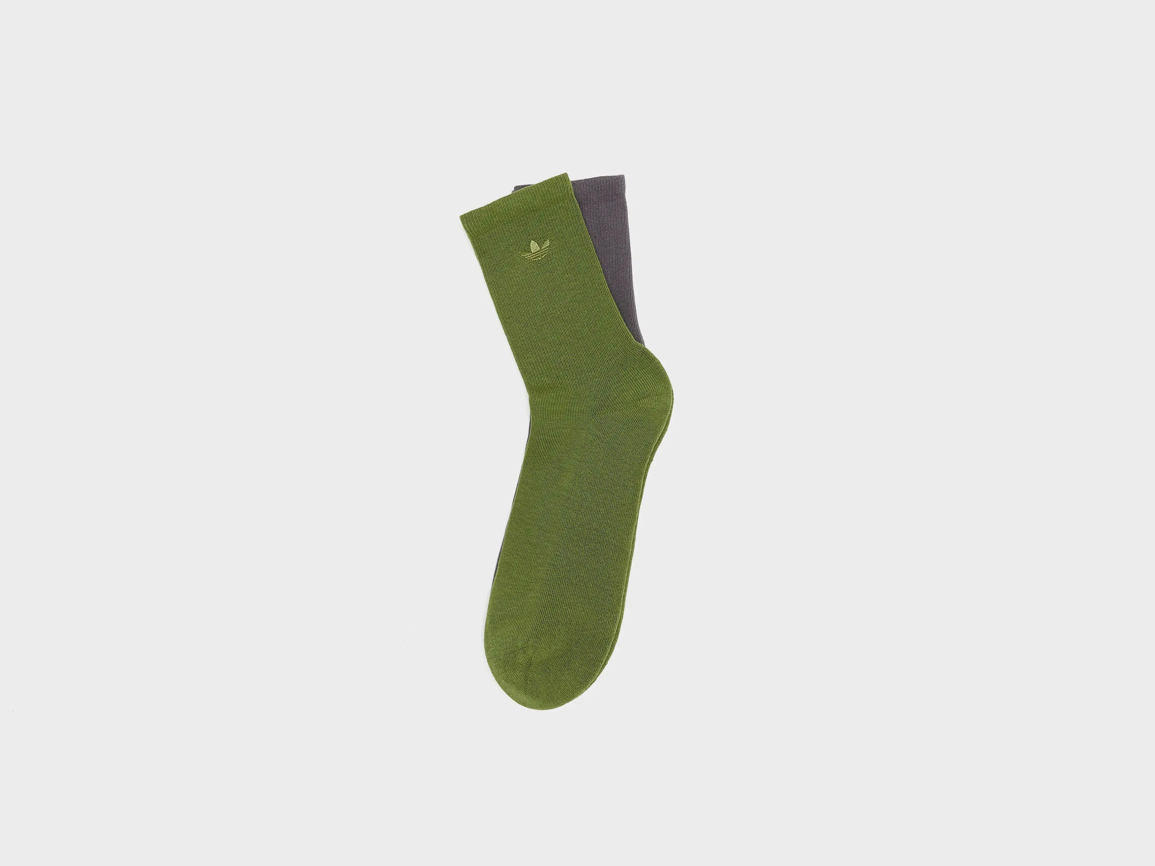 Two-Toned Crew Socks for Women (252 / W / GREEN) sold by Bellrose
