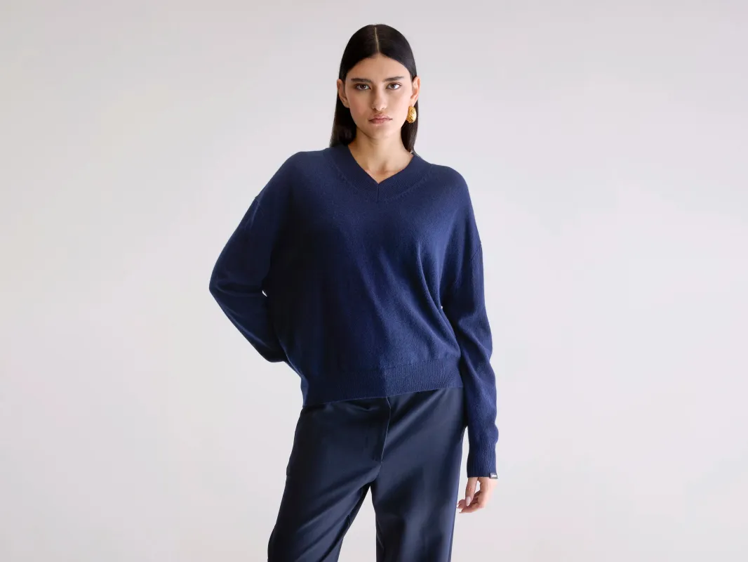 Slax cashmere sweater (252 / W / NAVY) sold by Bellrose