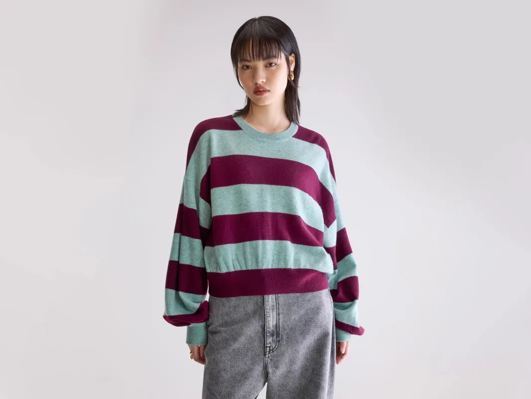 Attus cropped sweater (252 / W / STRIPE B) made by Bellerose