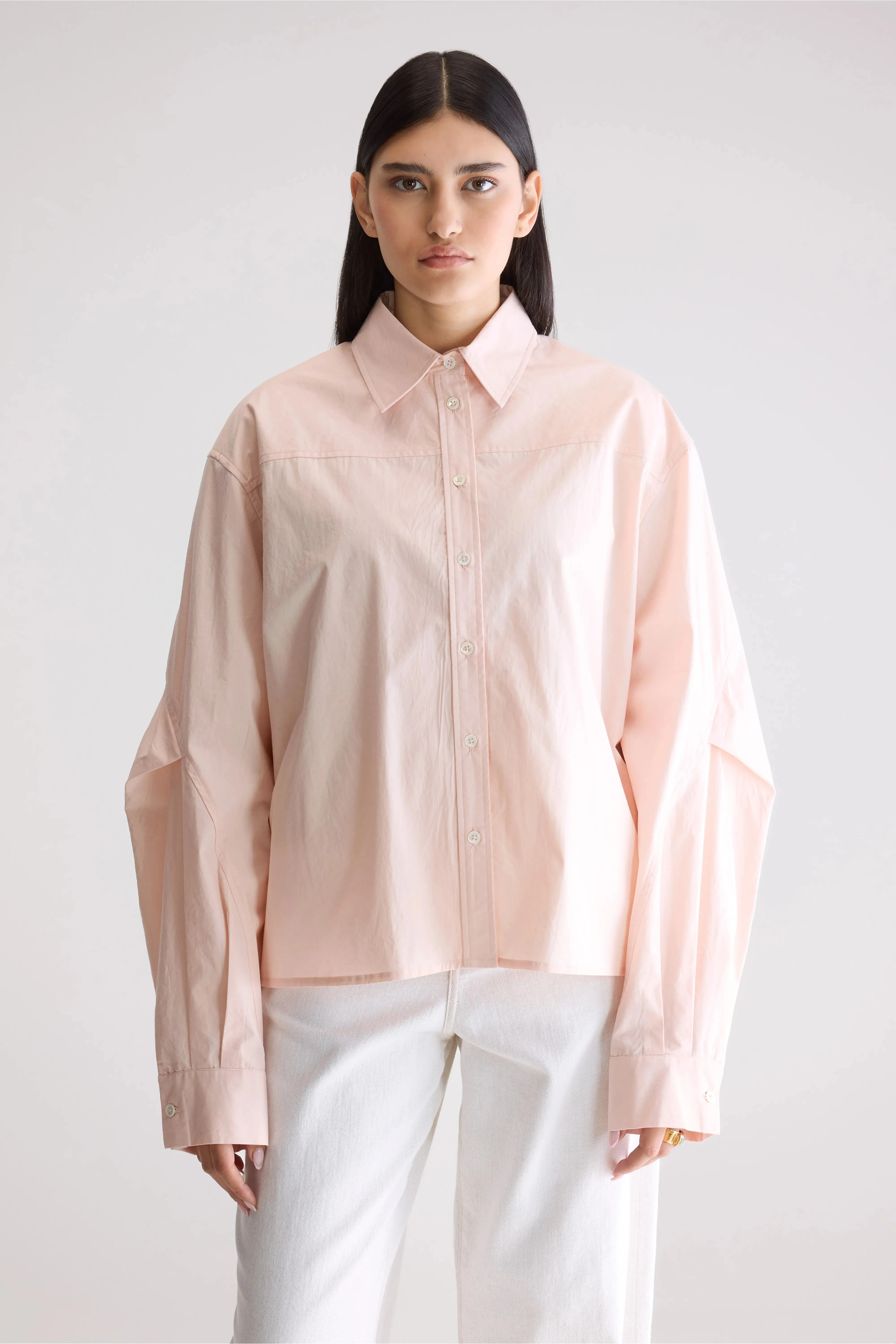 Kenza relaxed poplin shirt (252 / W / LIGHT ROSE) sold by Bellrose product image thumbnail 2