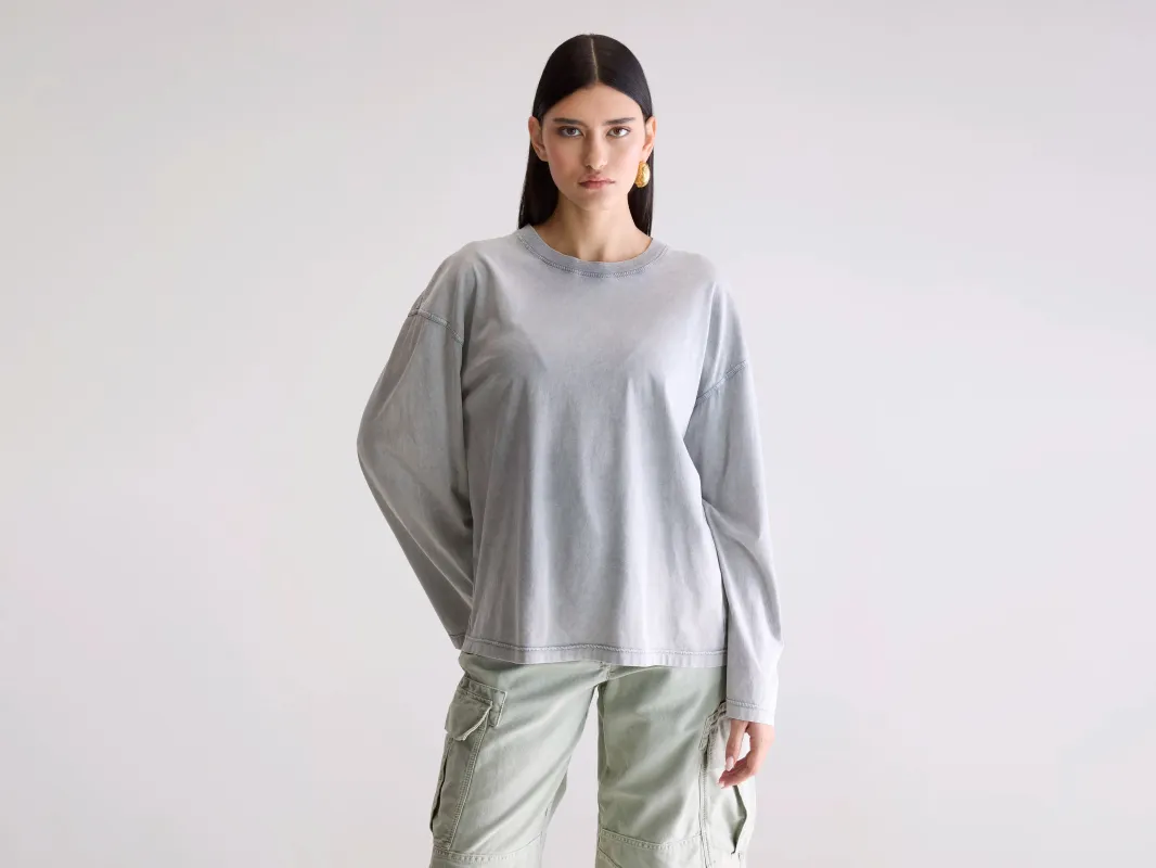 Fandy long sleeve t-shirt (252 / W / IRON) sold by Bellrose