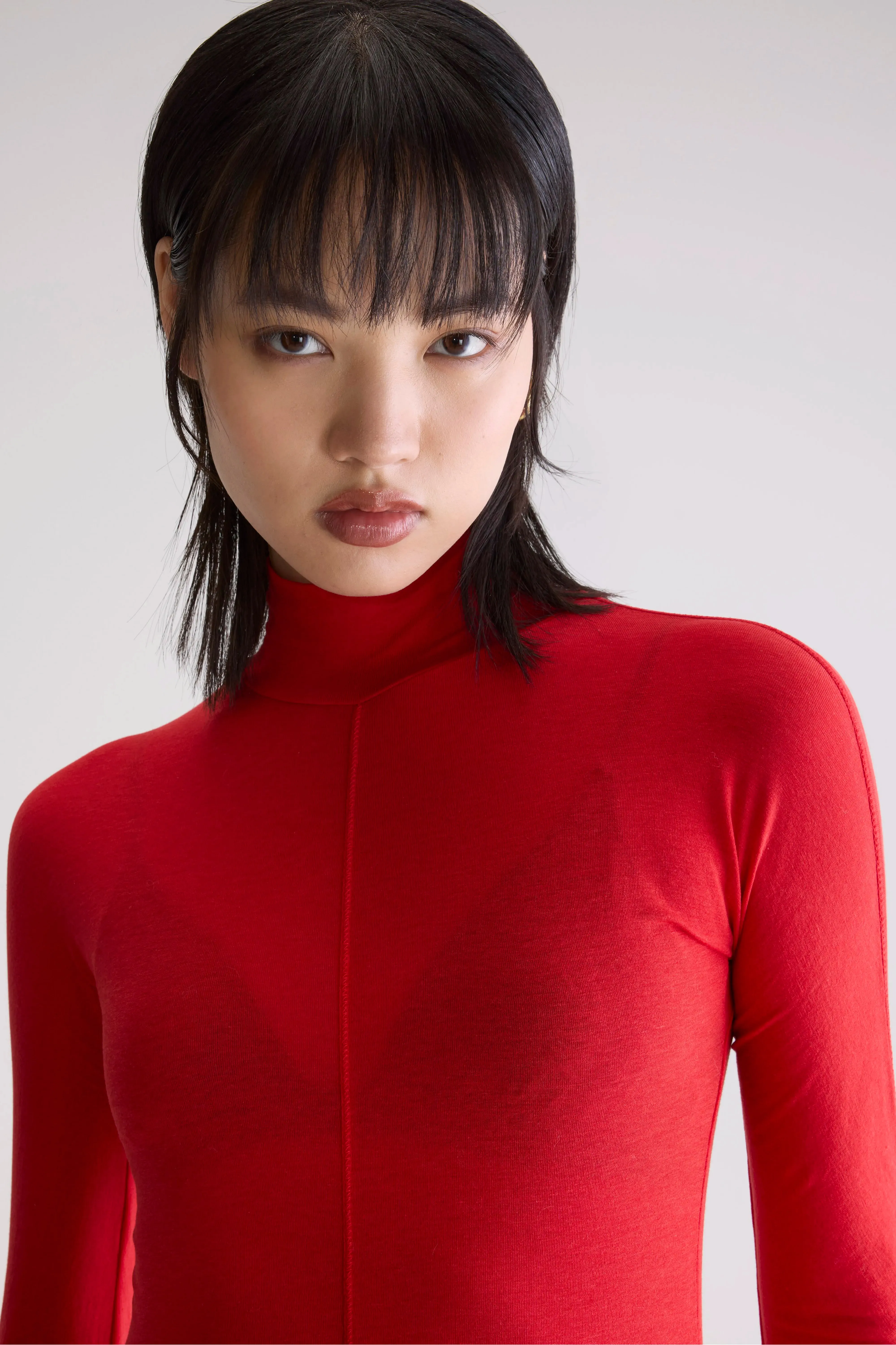 Flawy turtle neck t-shirt (252 / W / SANGUINE) sold by Bellrose product image thumbnail 5