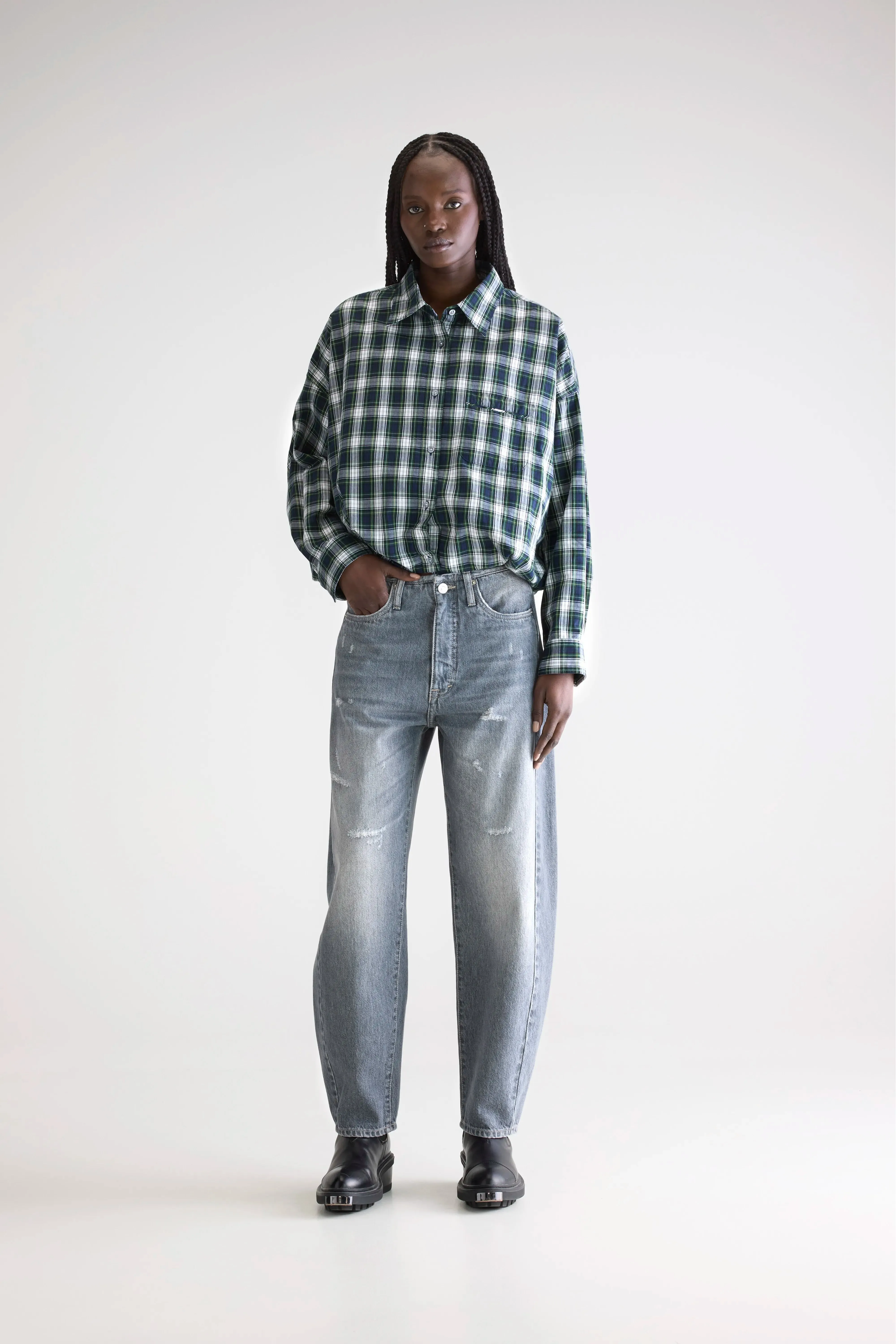 Denim N. 55 wide jeans (252 / W / USED GREY) sold by Bellrose product image thumbnail 2