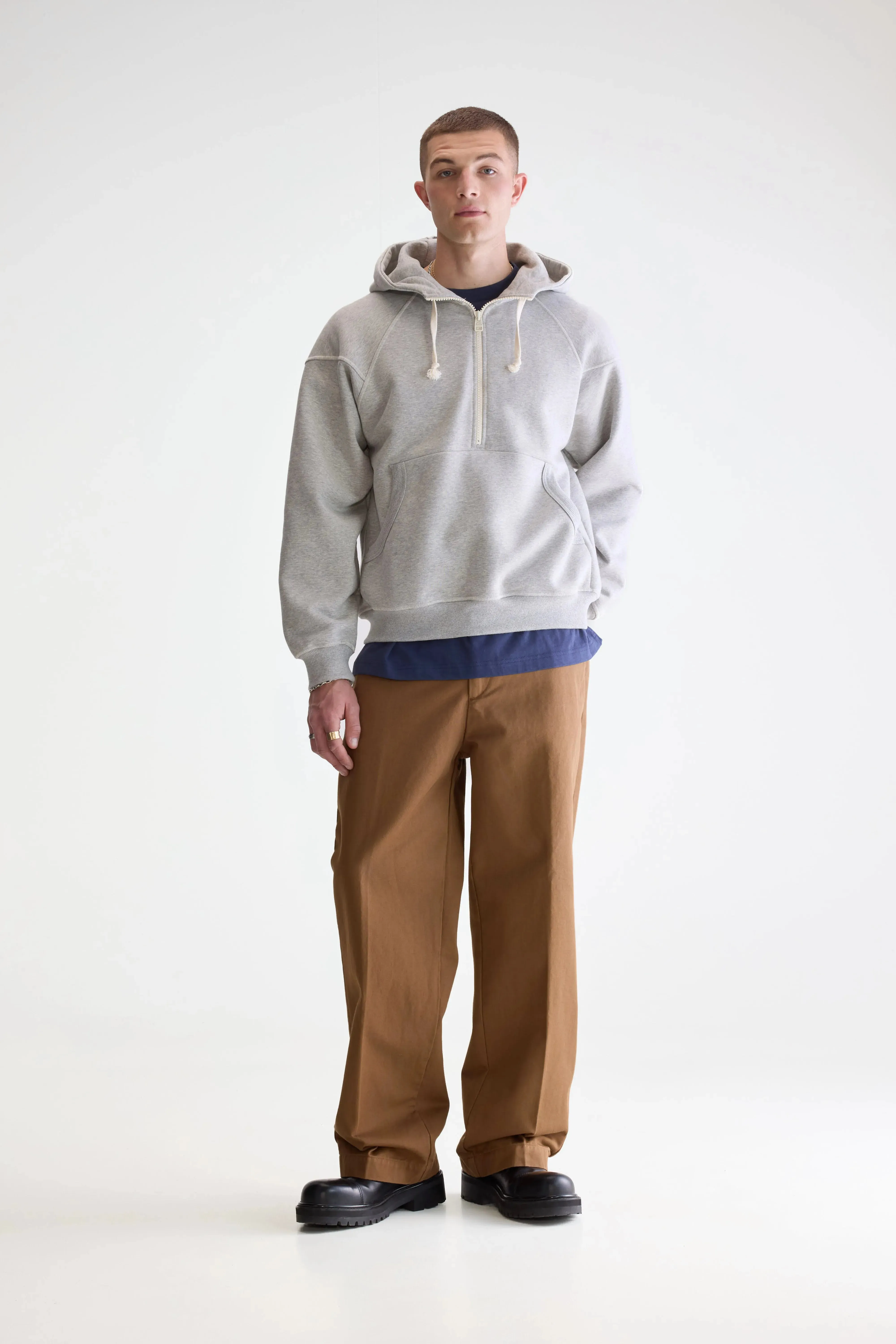 Find zipped-collar hoodie (252 / M / H. GREY) sold by Bellrose product image thumbnail 3