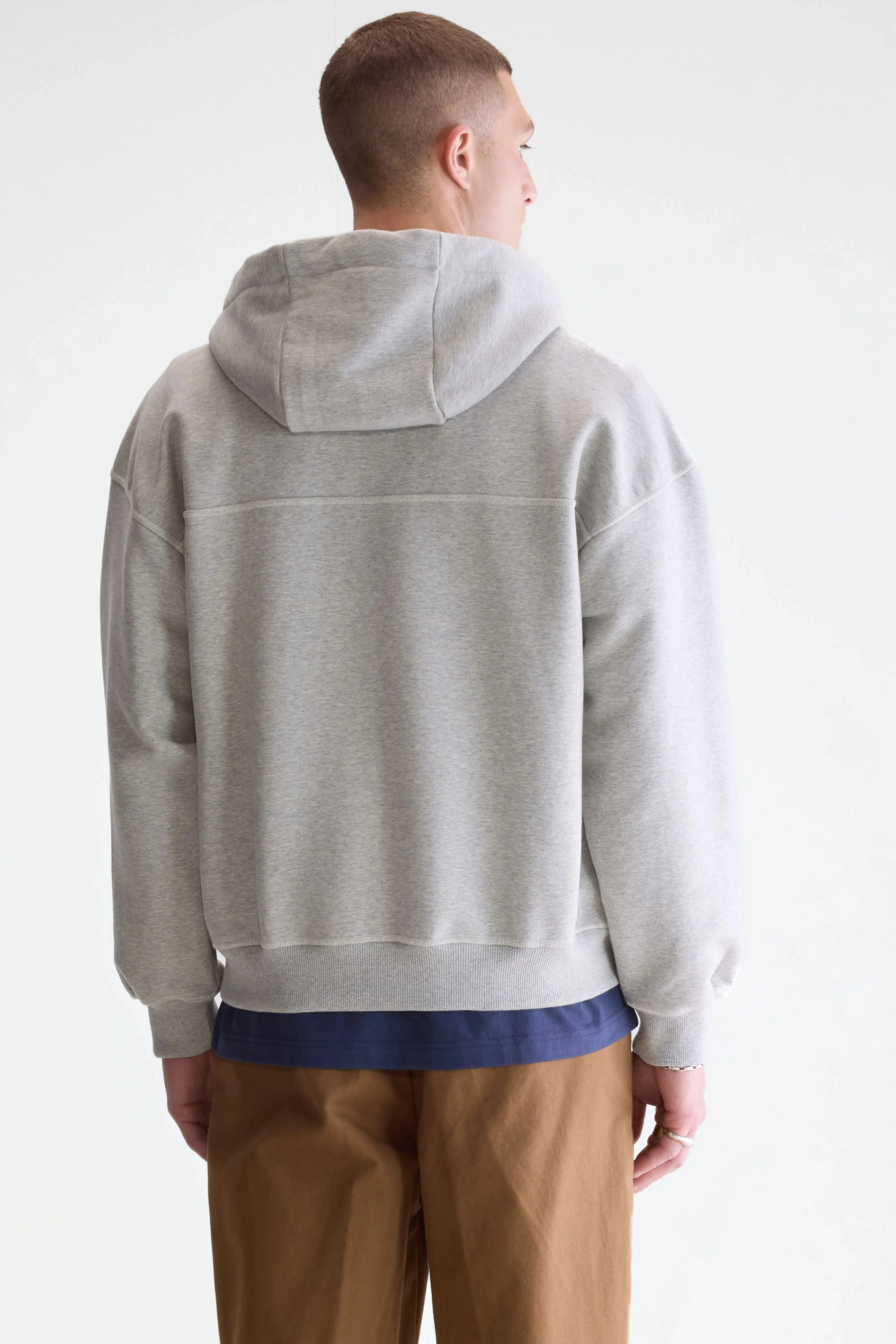 Find zipped-collar hoodie (252 / M / H. GREY) sold by Bellrose product image thumbnail 4