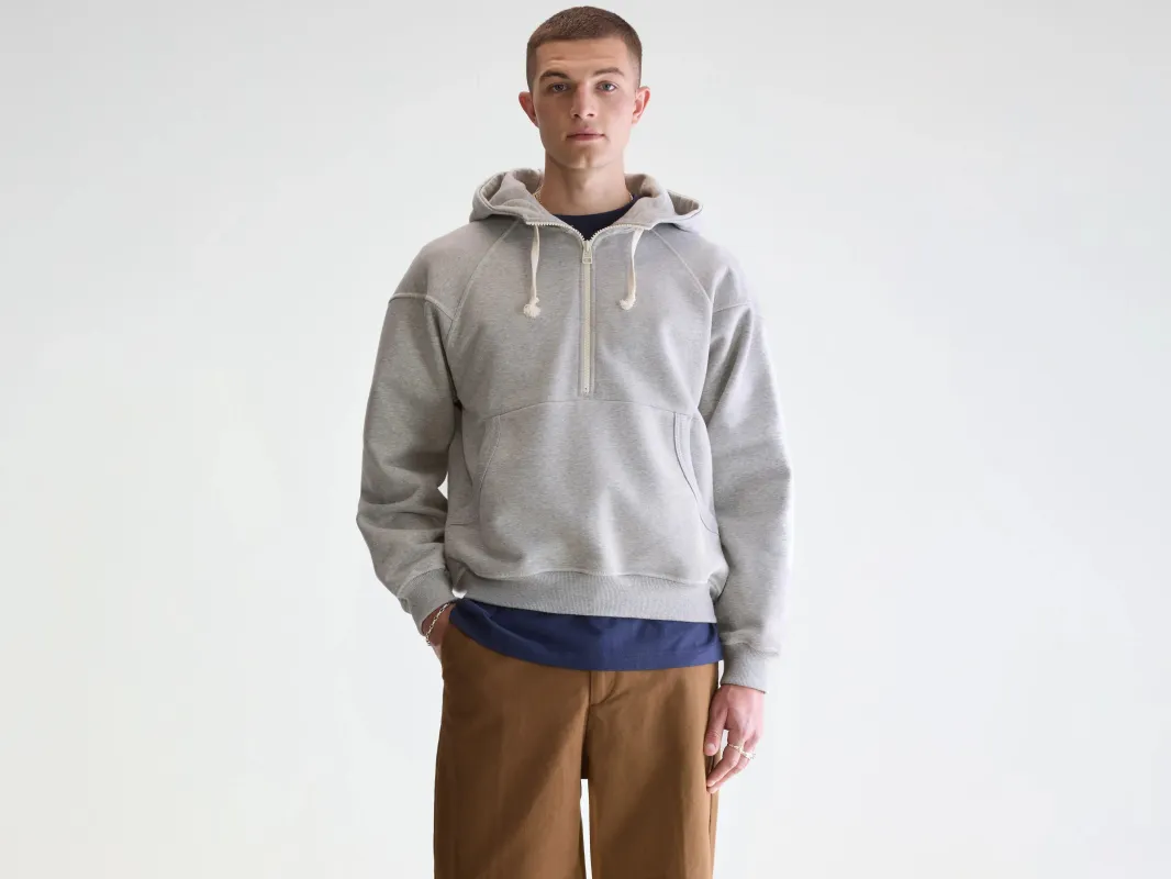 Find zipped-collar hoodie (252 / M / H. GREY) sold by Bellrose