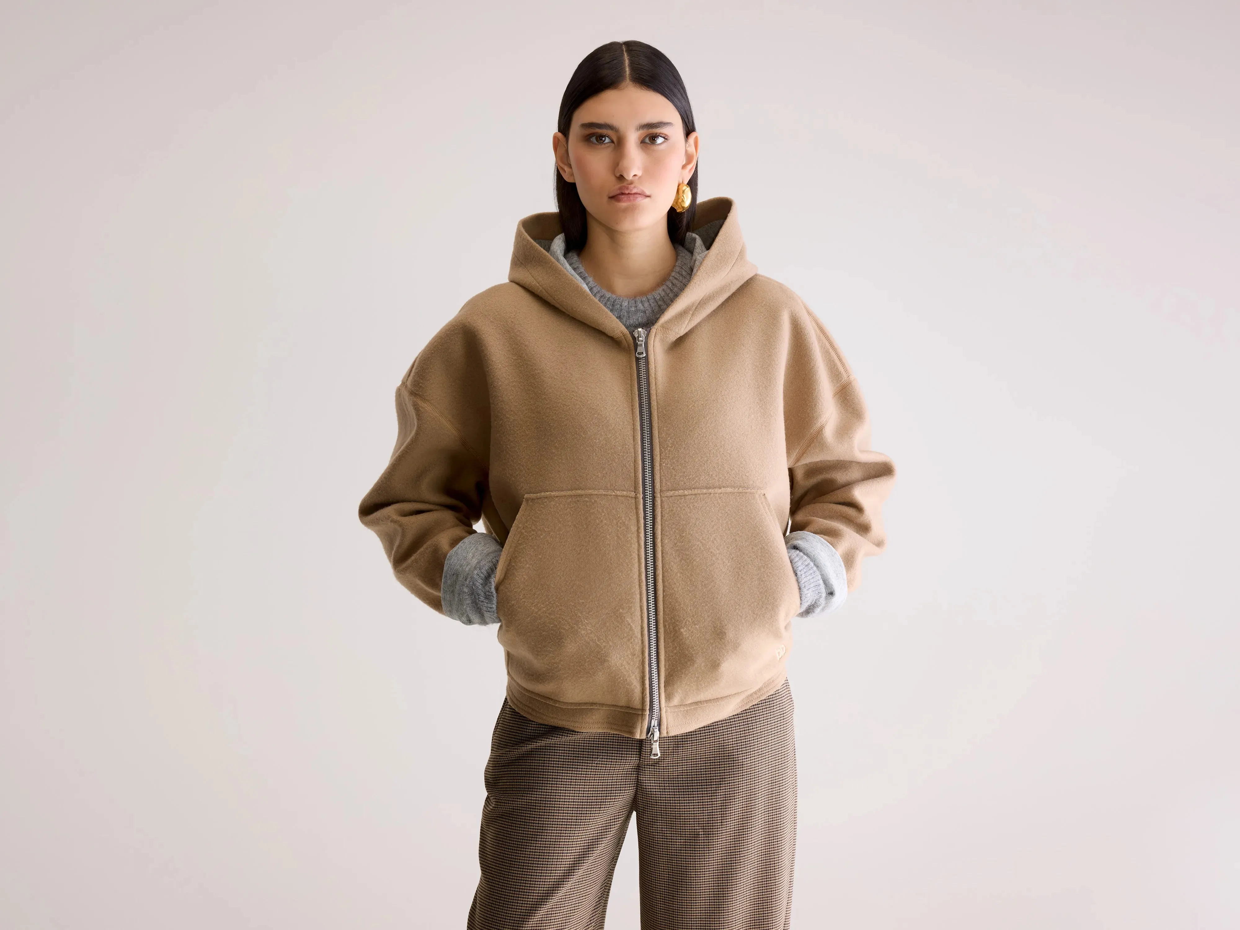 Fannel hooded sweatshirt (252 / W / SOIL) sold by Bellrose