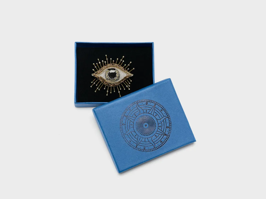 Inner Eye Brooch Pin  (252 / W / GOLD) sold by Bellrose