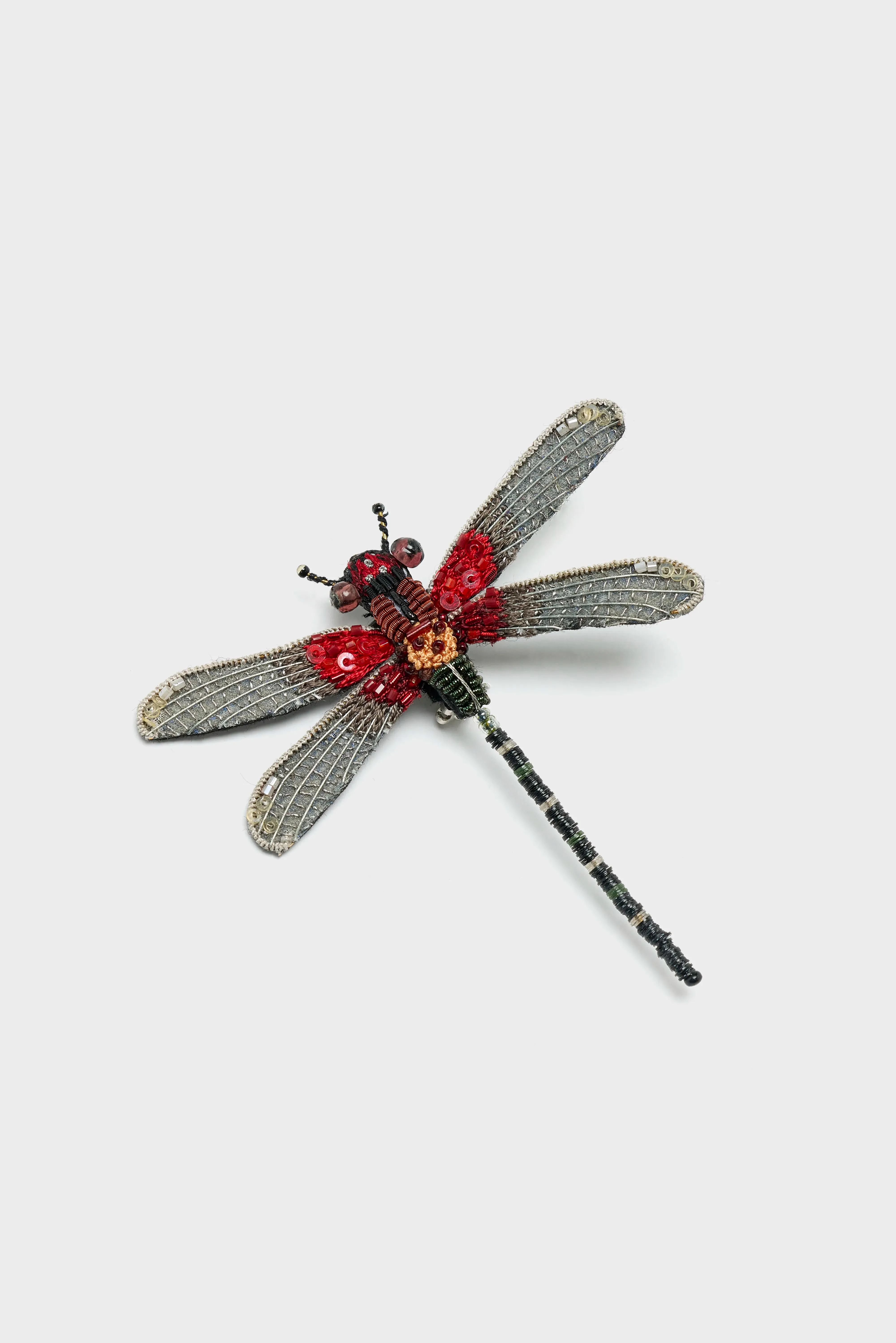 Rubyspot Damselfly Brooch Pin (252 / W / RED) sold by Bellrose product image thumbnail 3