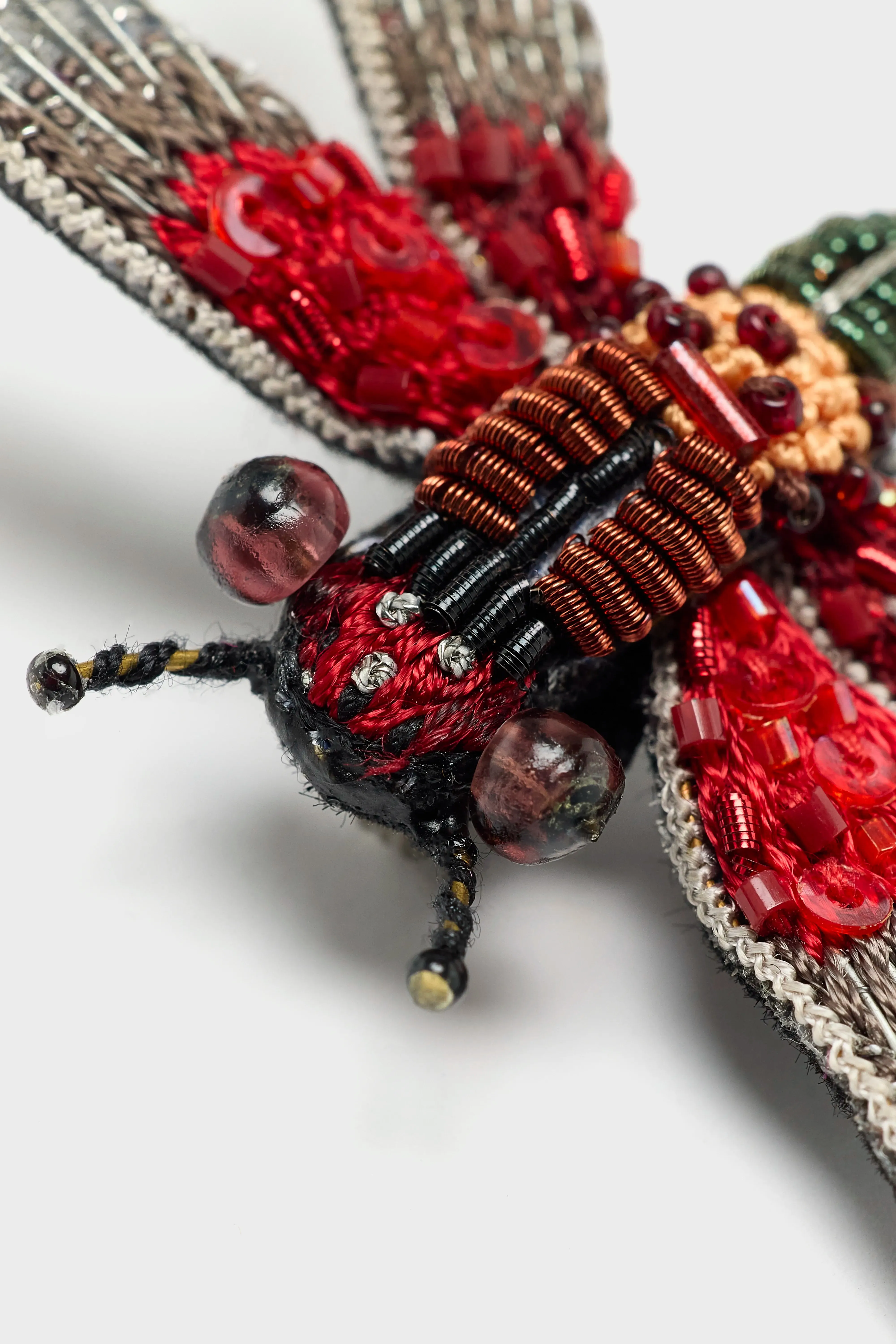 Rubyspot Damselfly Brooch Pin (252 / W / RED) sold by Bellrose product image thumbnail 4