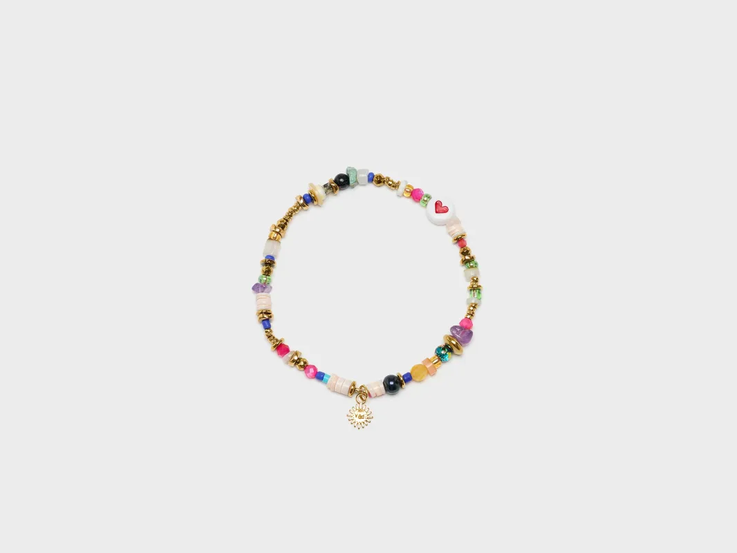 Heart Bracelet  (252 / W / MULTICOLOR) sold by Bellrose