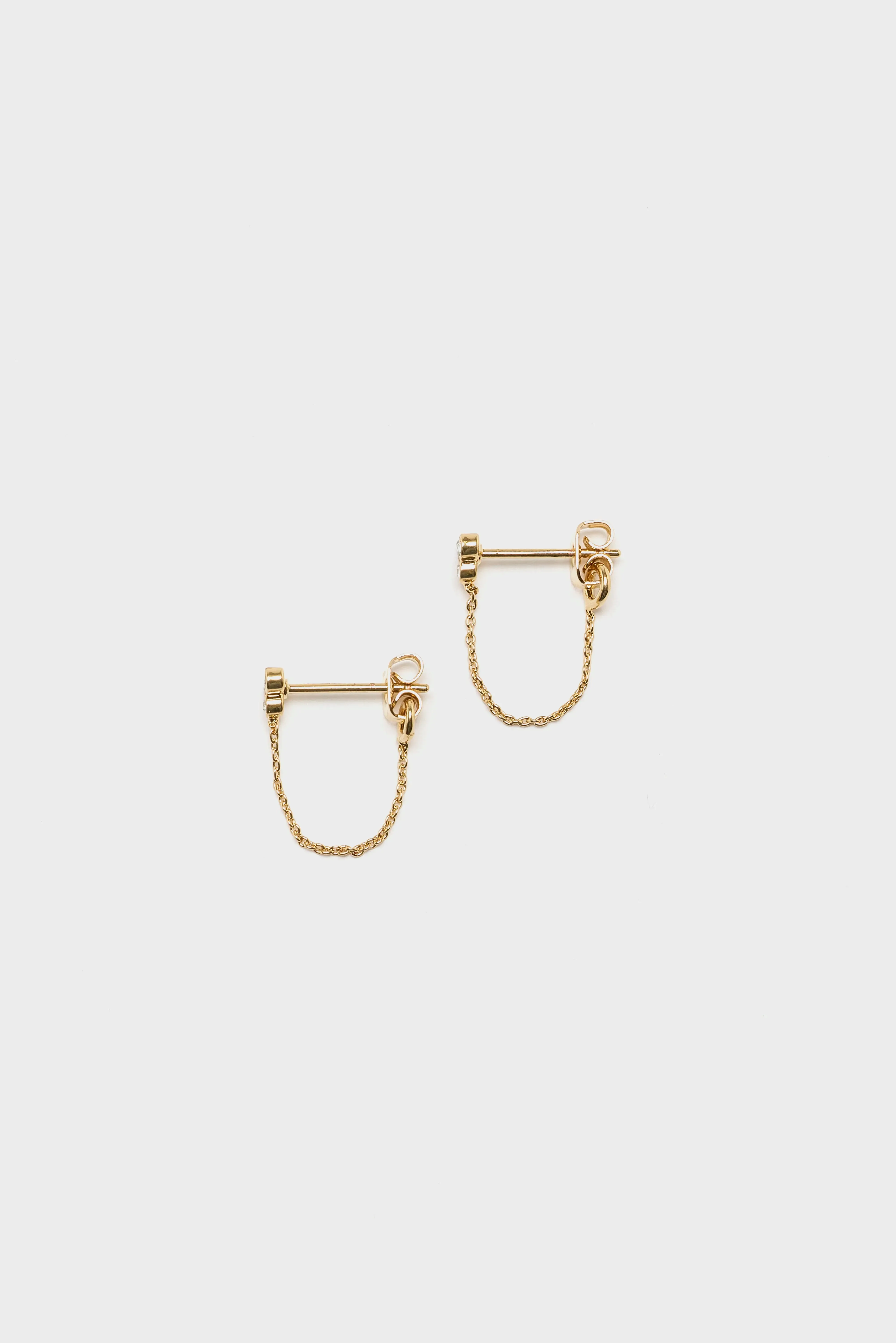 Melia Chain Earrings (252 / W / GOLD) sold by Bellrose product image thumbnail 2