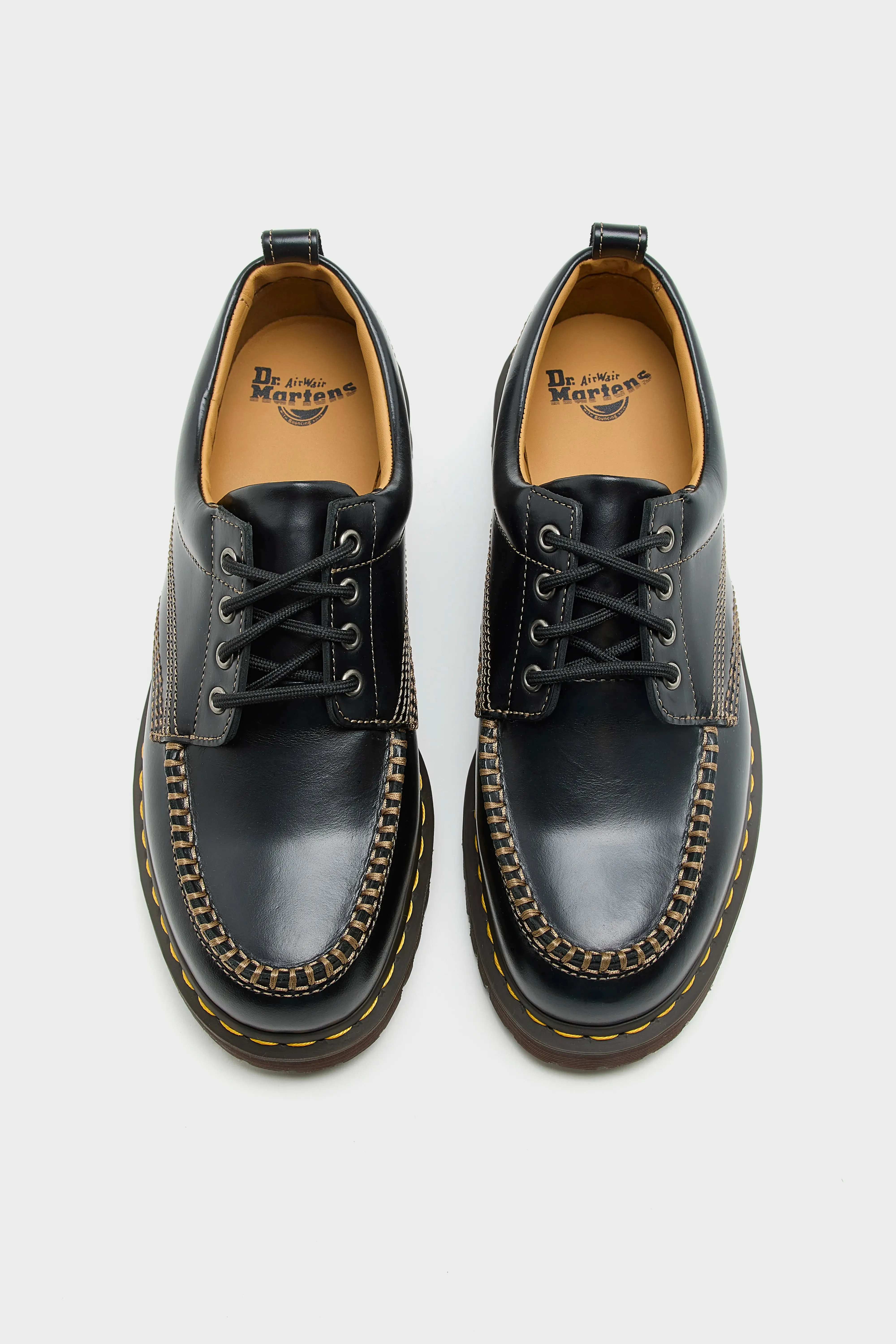 Lowell Leather Moc Toe Shoes for Men (252 / W / BLACK) sold by Bellrose product image thumbnail 4