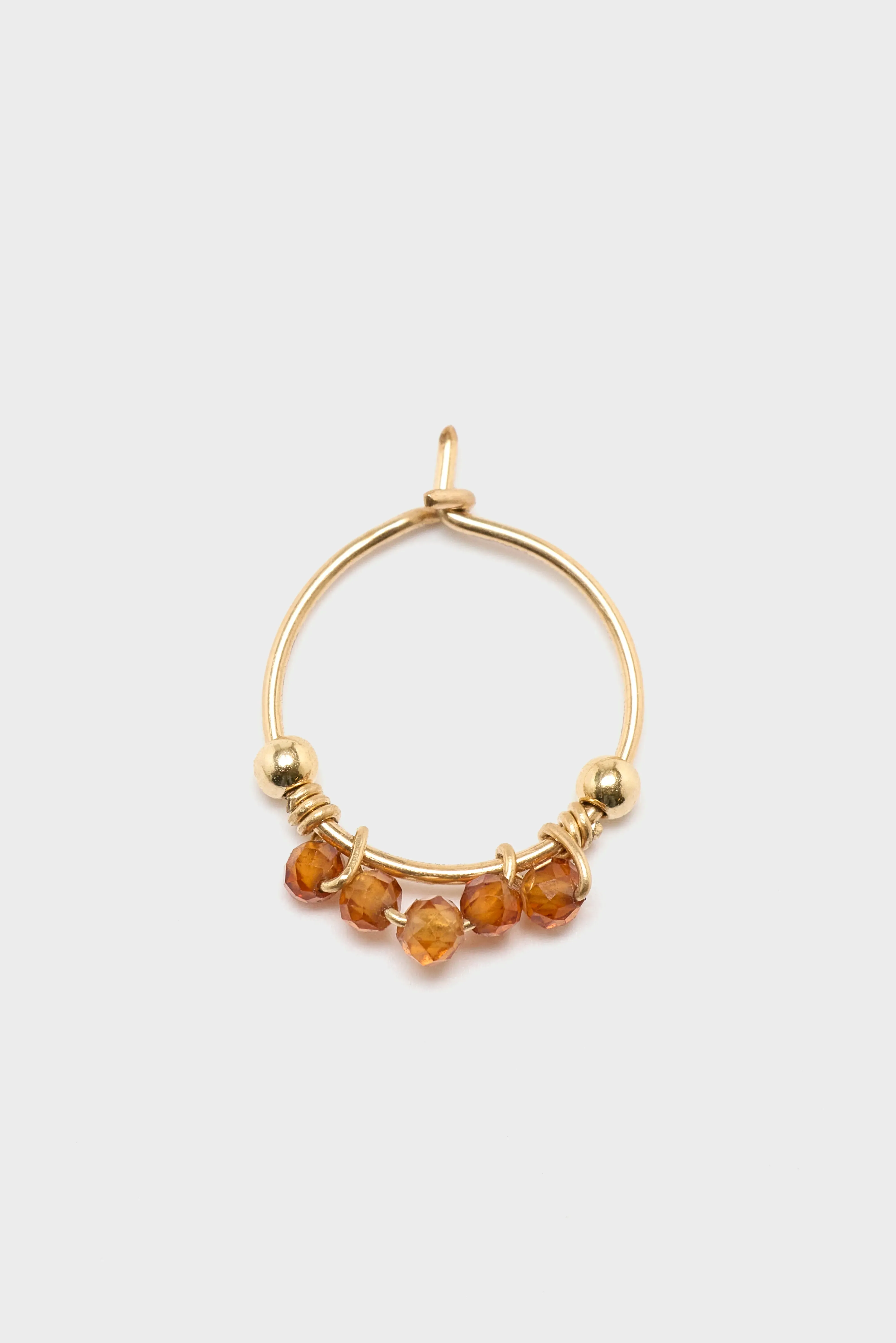 Priya Orange Hoop Earrings (252 / W / ORANGE) sold by Bellrose product image thumbnail 3