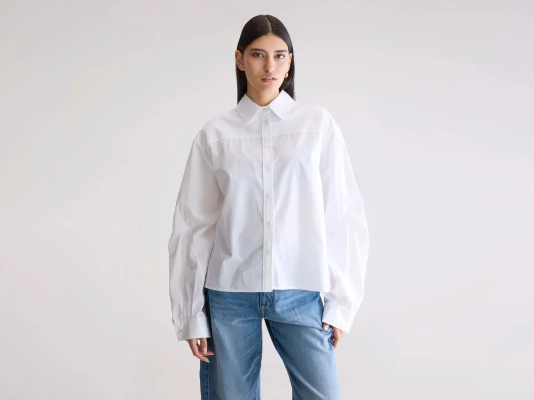 Kenza relaxed poplin shirt (252 / W / WHITE) sold by Bellrose