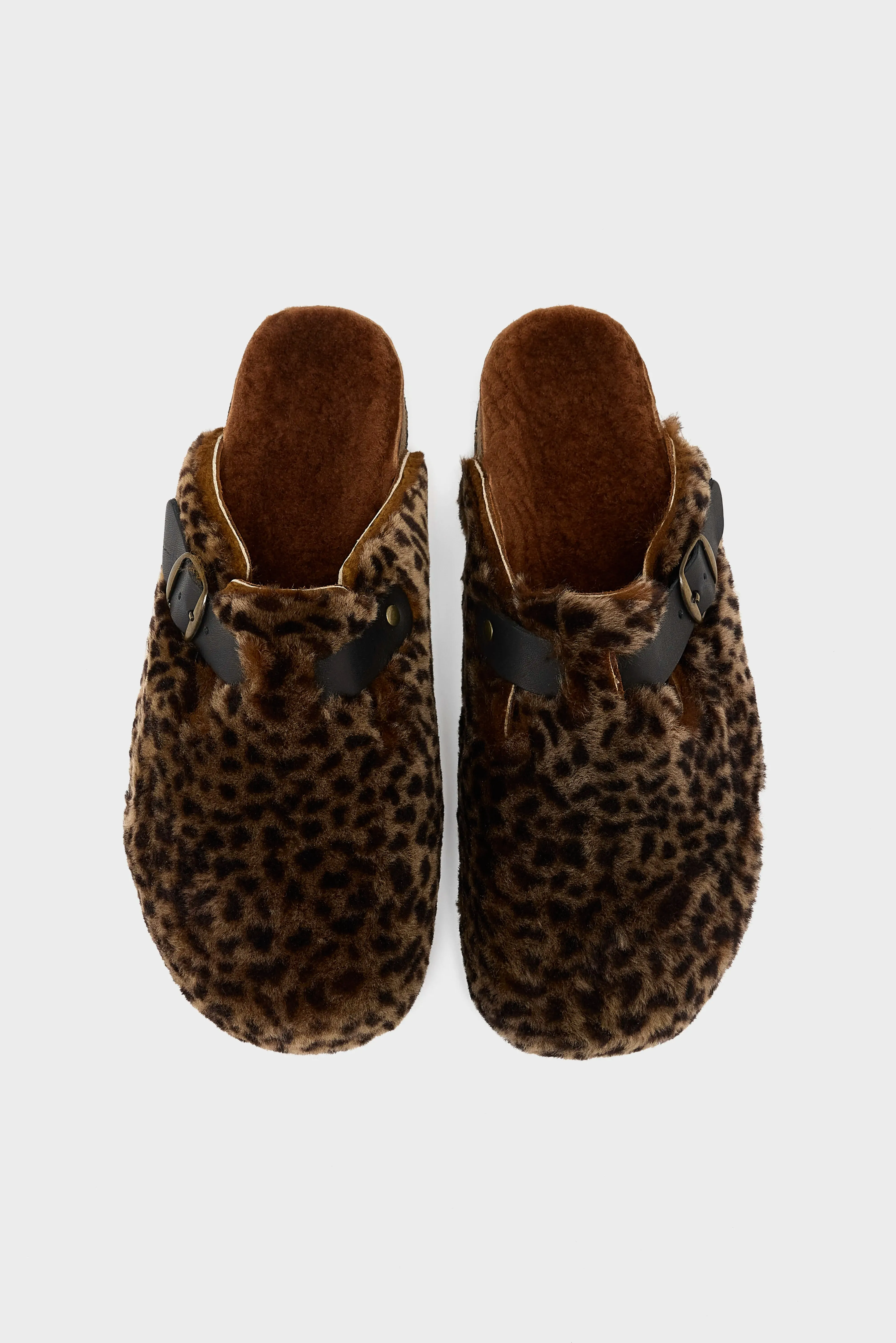 Leopard Sheepskin Clogs (252 / W / BROWN) sold by Bellrose product image thumbnail 4