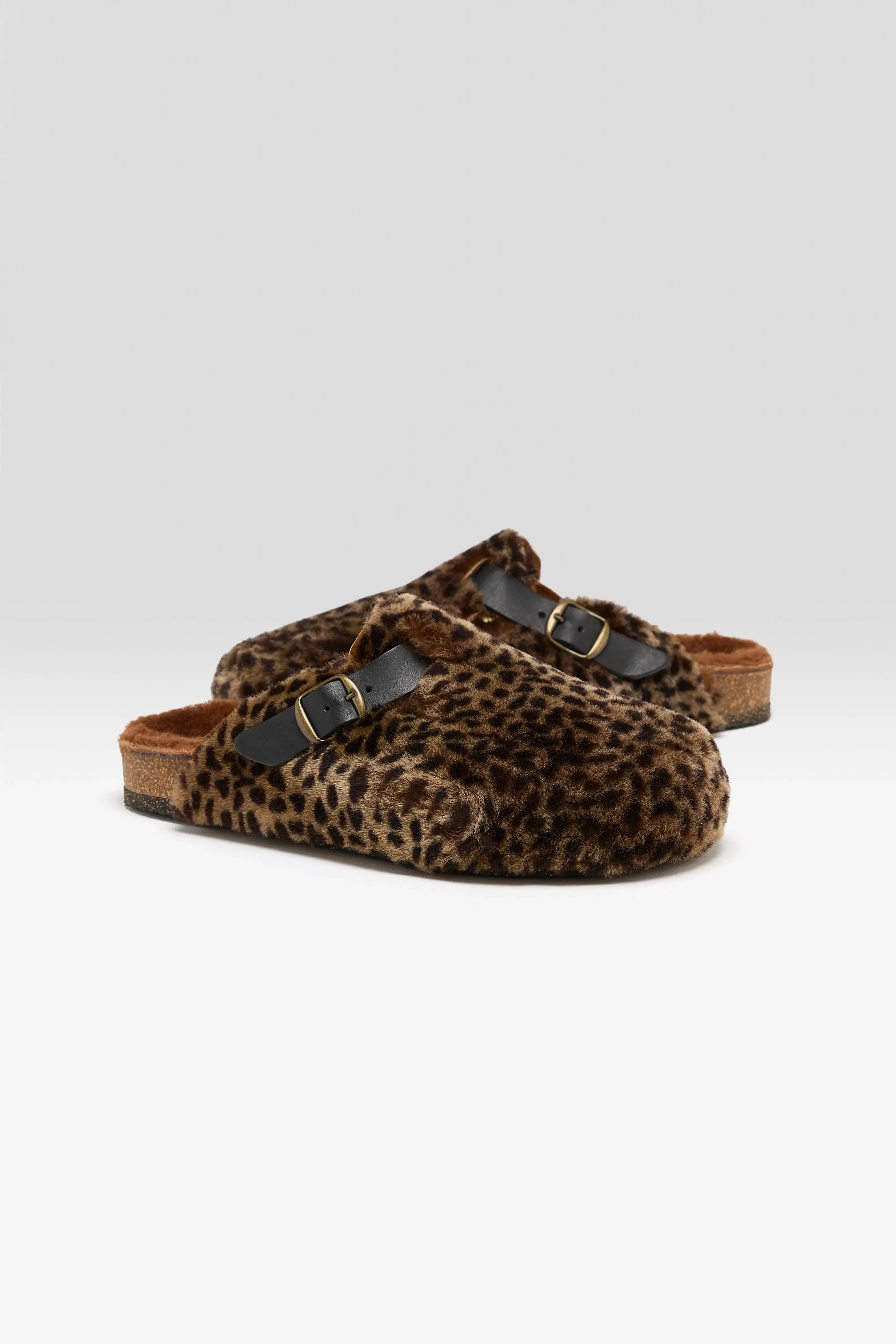 Leopard Sheepskin Clogs (252 / W / BROWN) sold by Bellrose product image thumbnail 3