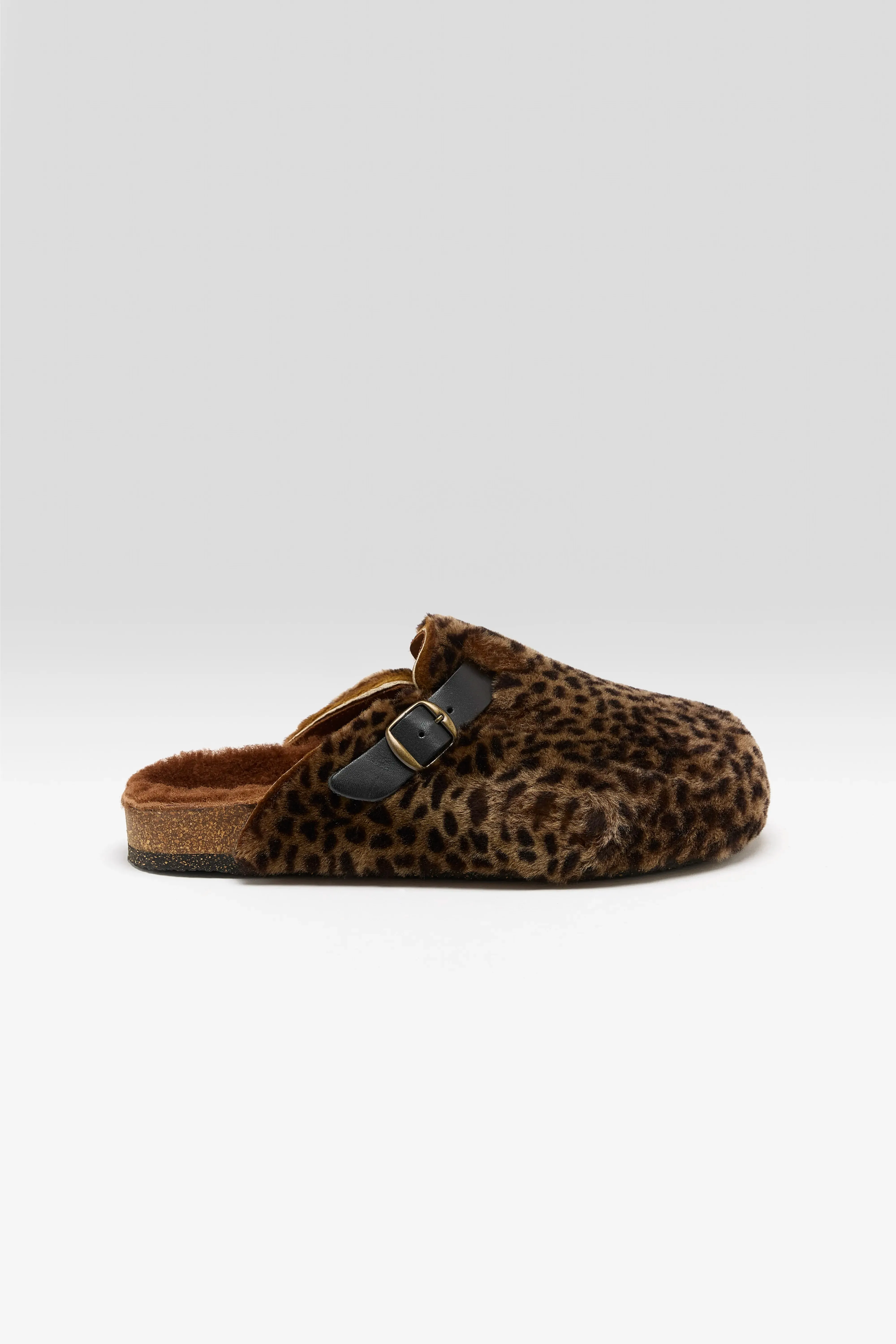 Leopard Sheepskin Clogs (252 / W / BROWN) sold by Bellrose product image thumbnail 2