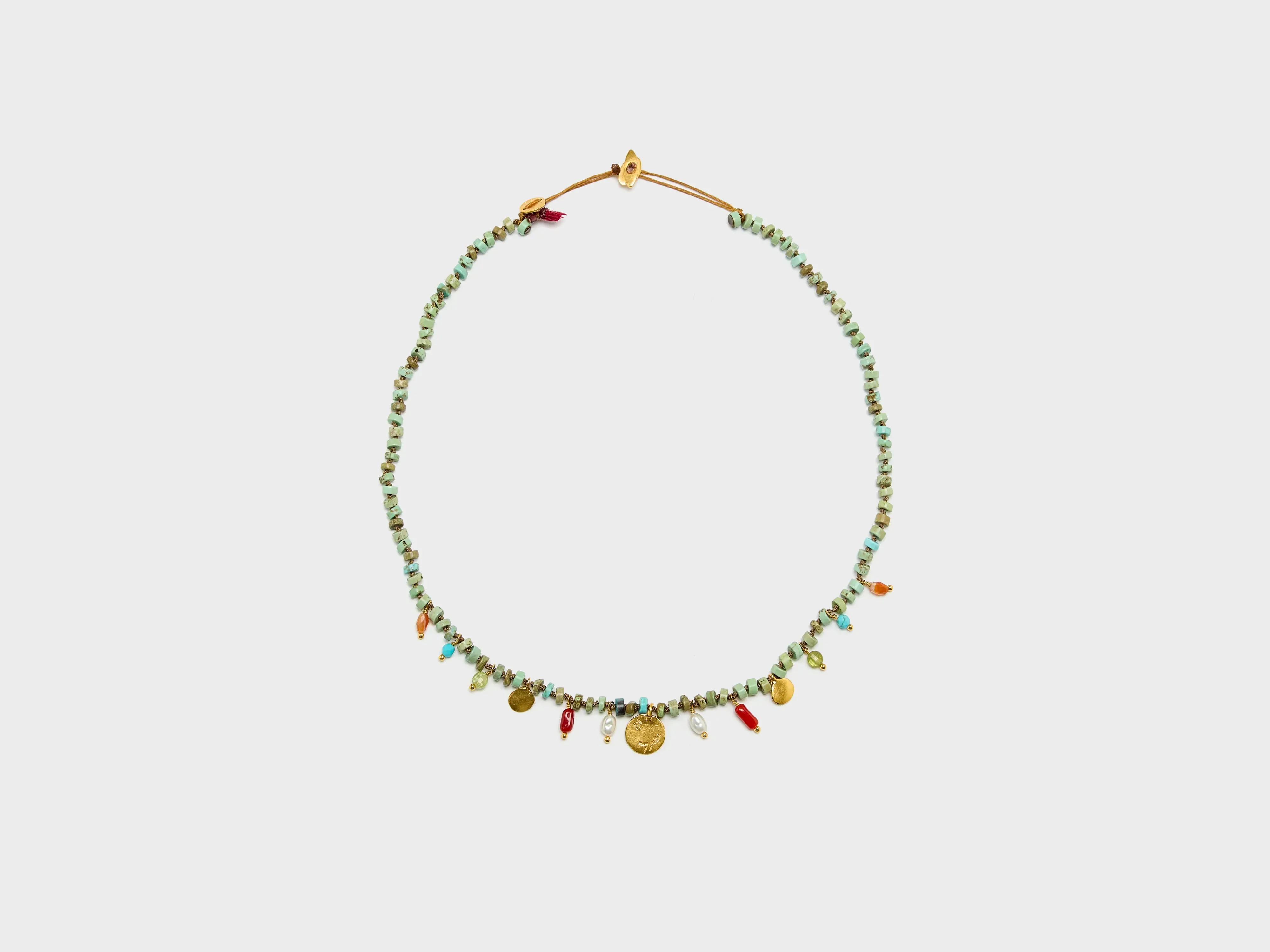 N° N41 Necklace (252 / W / GREEN) sold by Bellrose