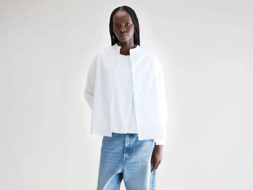 Gorky poplin shirt (252 / W / WHITE) sold by Bellrose