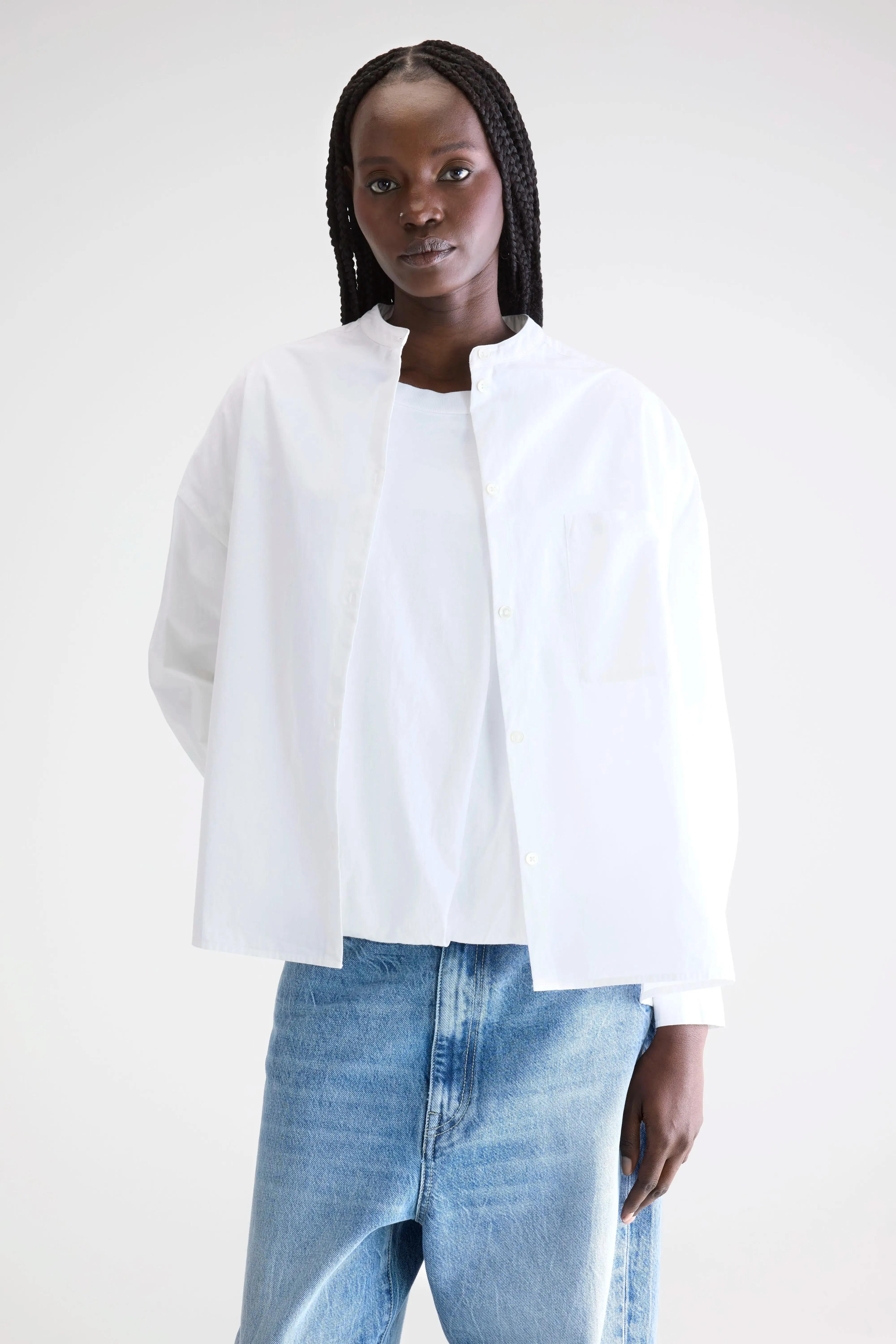 Gorky poplin shirt (252 / W / WHITE) sold by Bellrose product image thumbnail 2