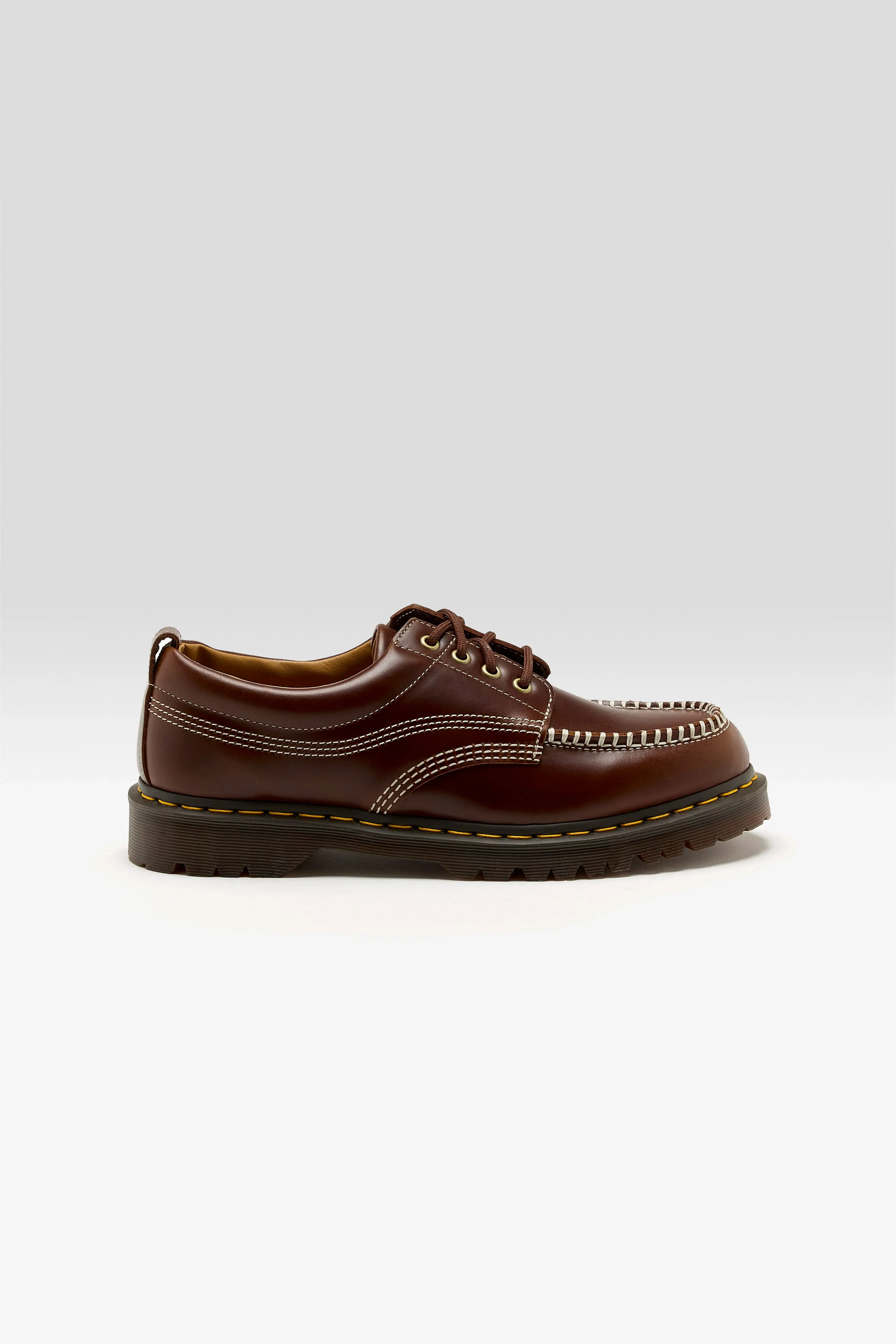 Lowell Leather Moc Toe Shoes For Men (242 / M / DARK BROWN) sold by Bellrose product image thumbnail 2
