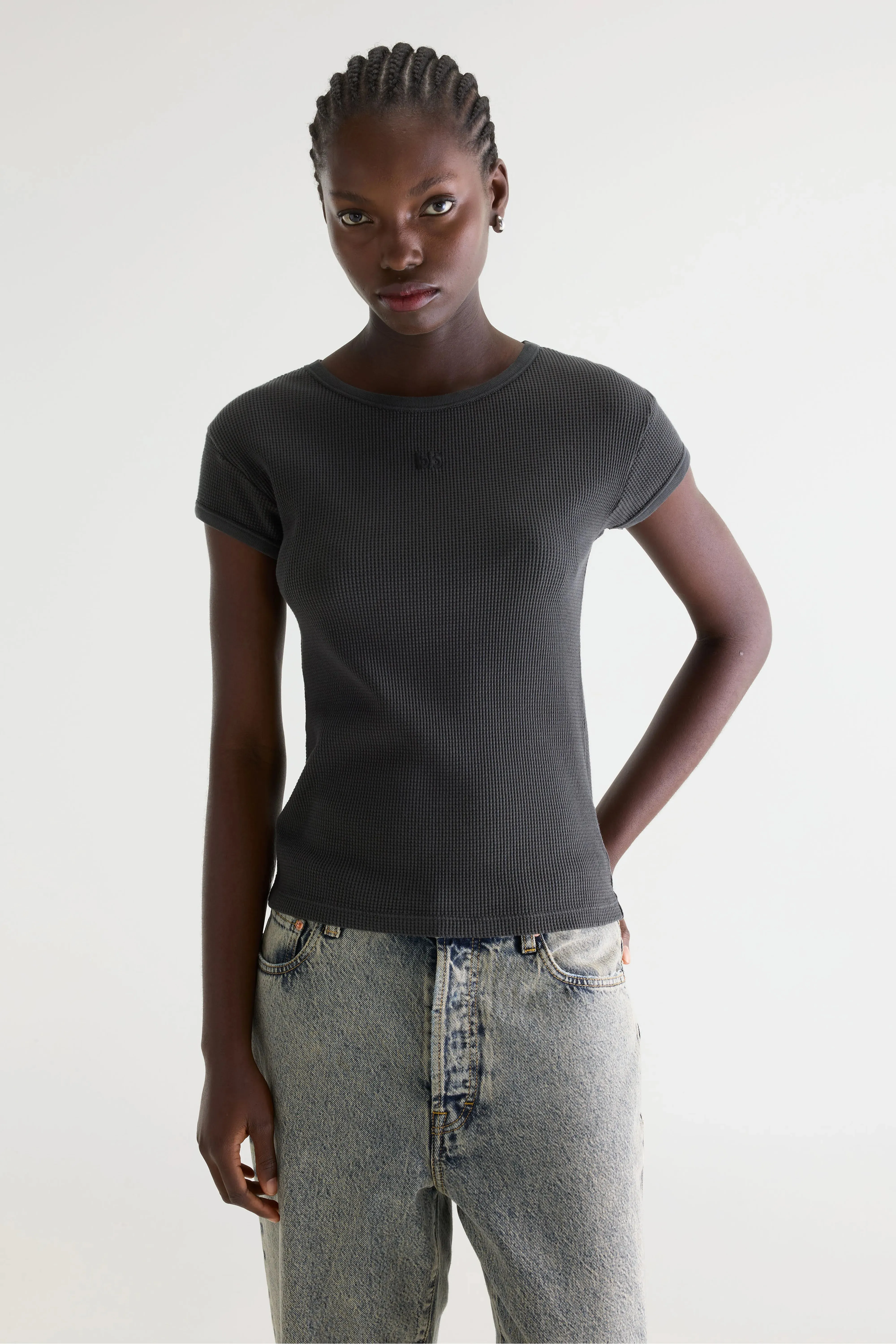 Mali ribbed t-shirt (261 / W / BLACK SAND) sold by Bellrose product image thumbnail 2