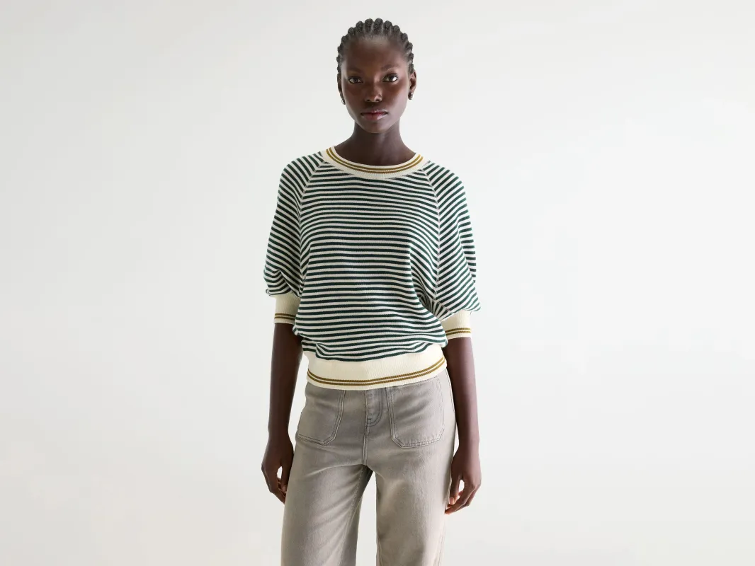 Anglet crewneck sweater (261 / W / STRIPE A) sold by Bellrose