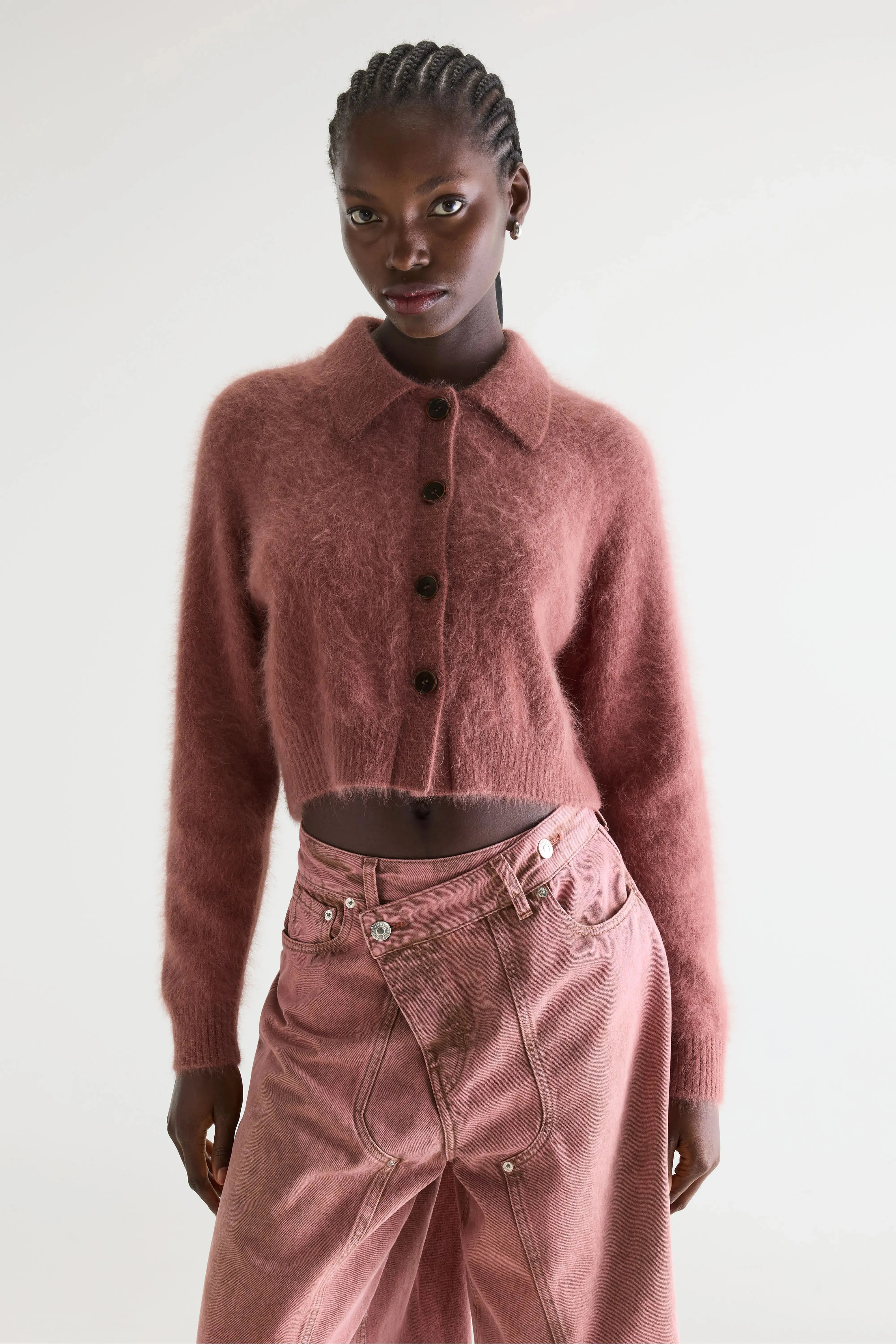 Datco angora-blend cardigan (261 / W / MAHOGANY) sold by Bellrose product image thumbnail 2