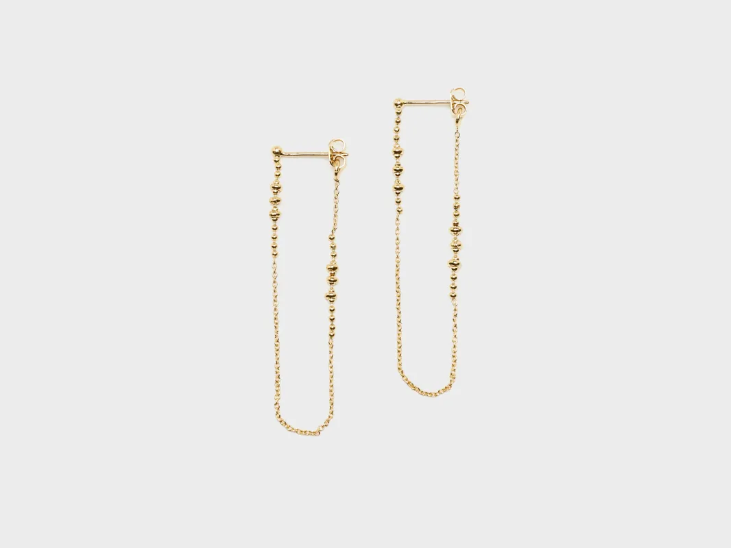 Oceane Chain Earrings  (261 / W / GOLD) sold by Bellrose