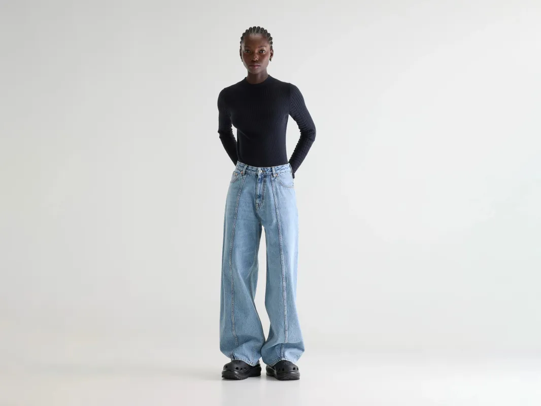 Denim N. 83 balloon jeans (261 / W / USED LT BLUE) sold by Bellrose