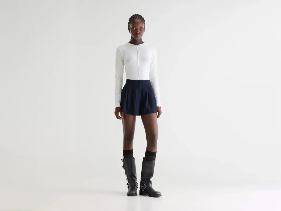 Valentin mini shorts (261 / W / STRIPE A) made by Bellerose