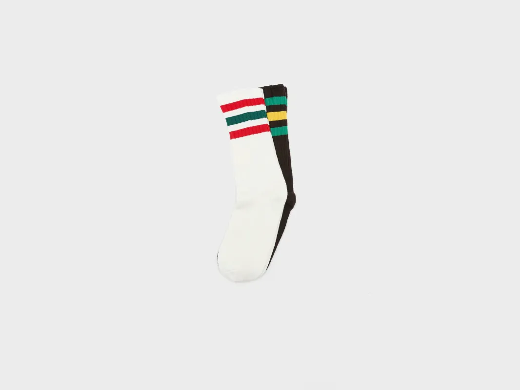 Ribbed Crew Socks for Men  (261 / M / MULTICOLOR) made by Adidas