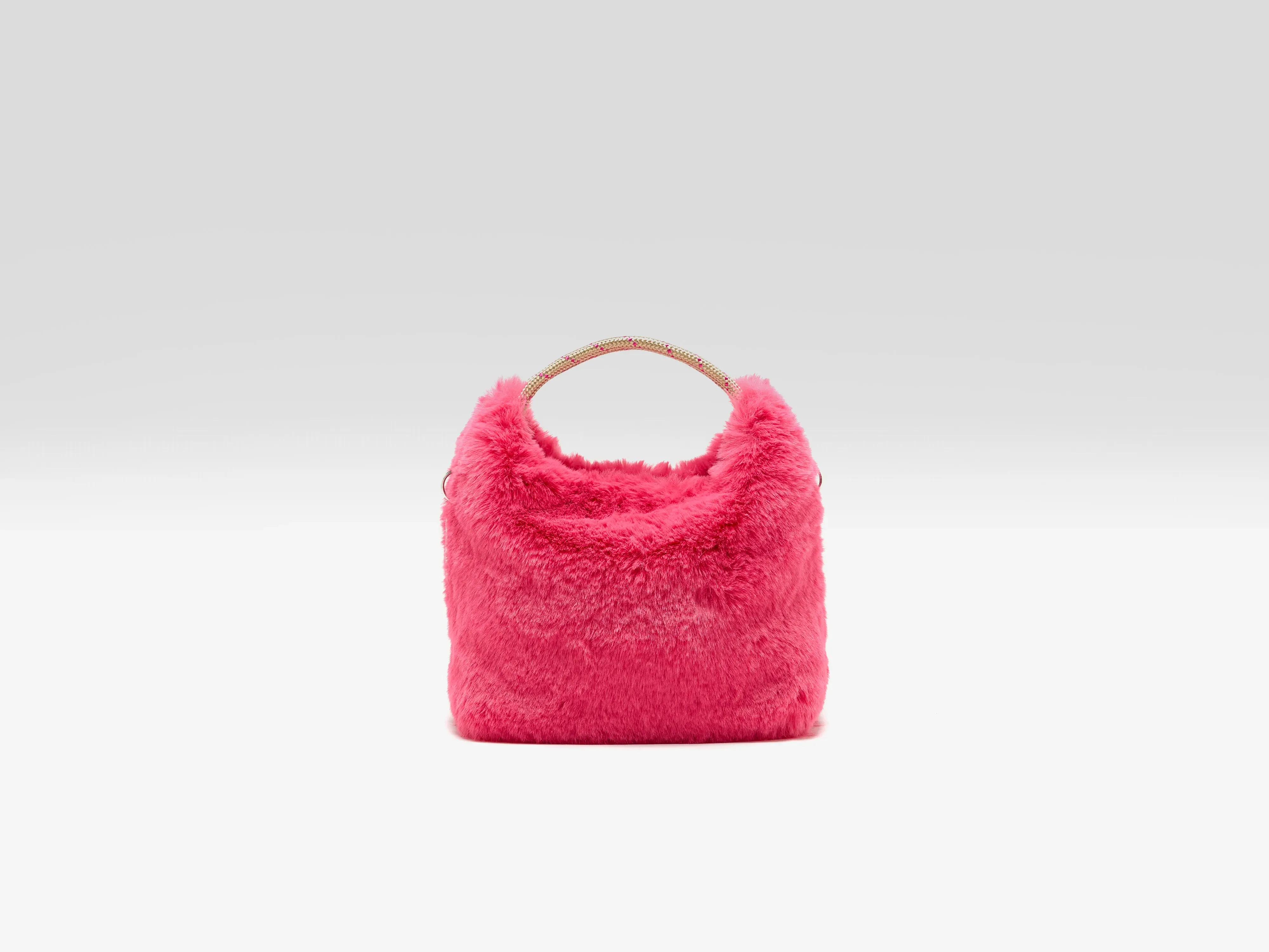 Helcro faux-fur shoulder bag (261 / W / GERANIUM) sold by Bellrose