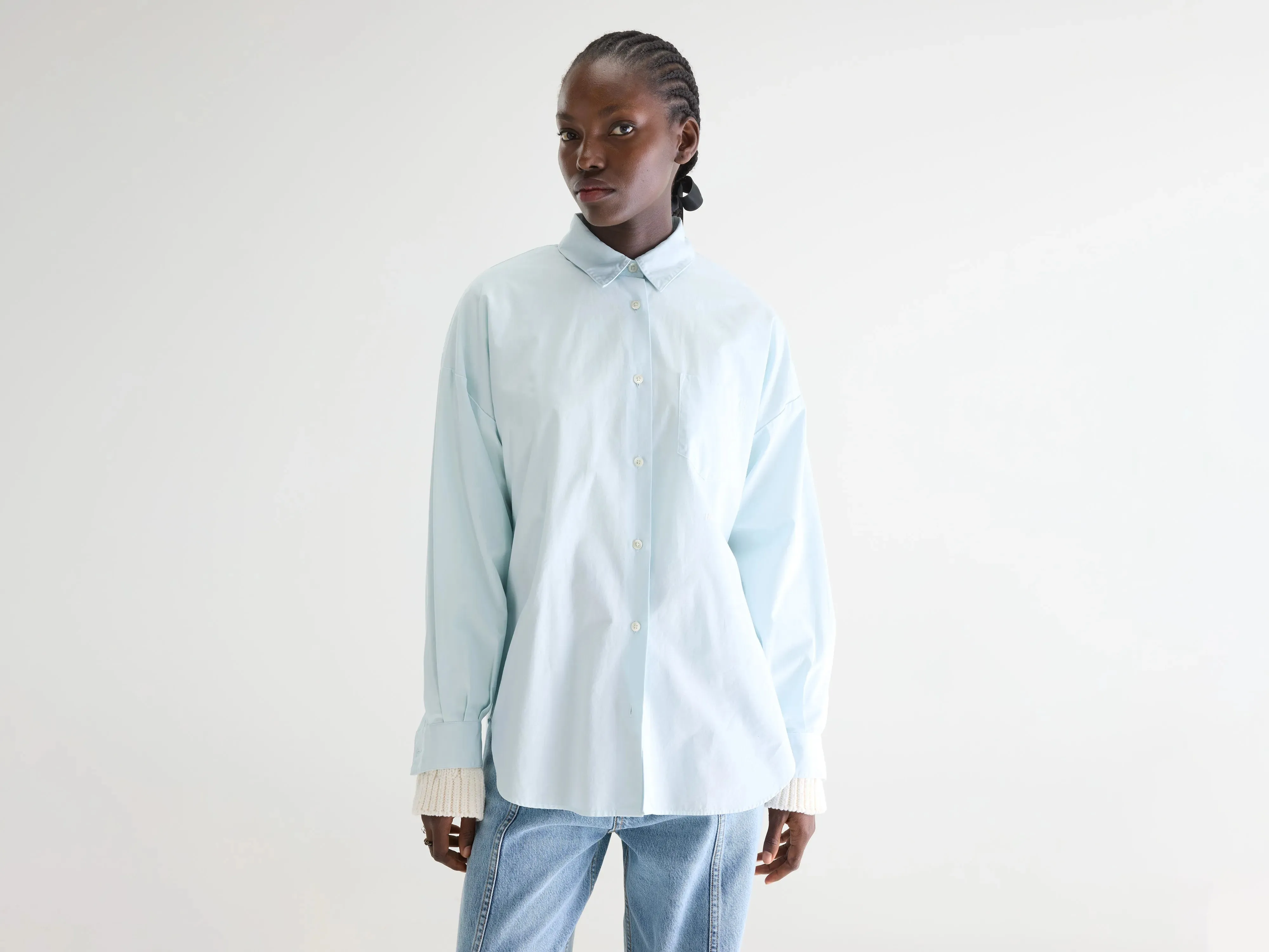 Giorgia poplin shirt (261 / W / FROST) sold by Bellrose