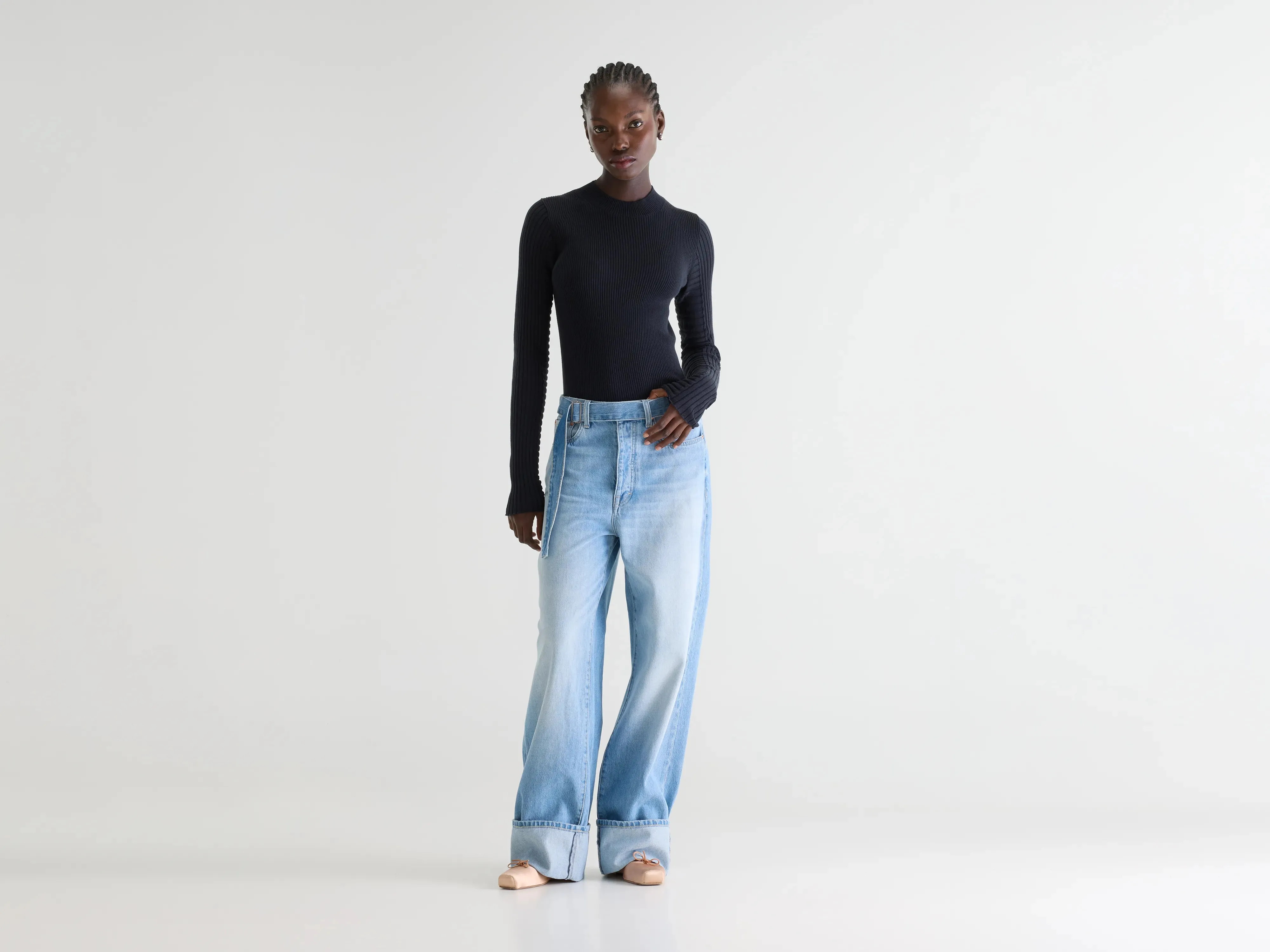 Denim N. 67 loose jeans (261 / W / USED LT BLUE) sold by Bellrose