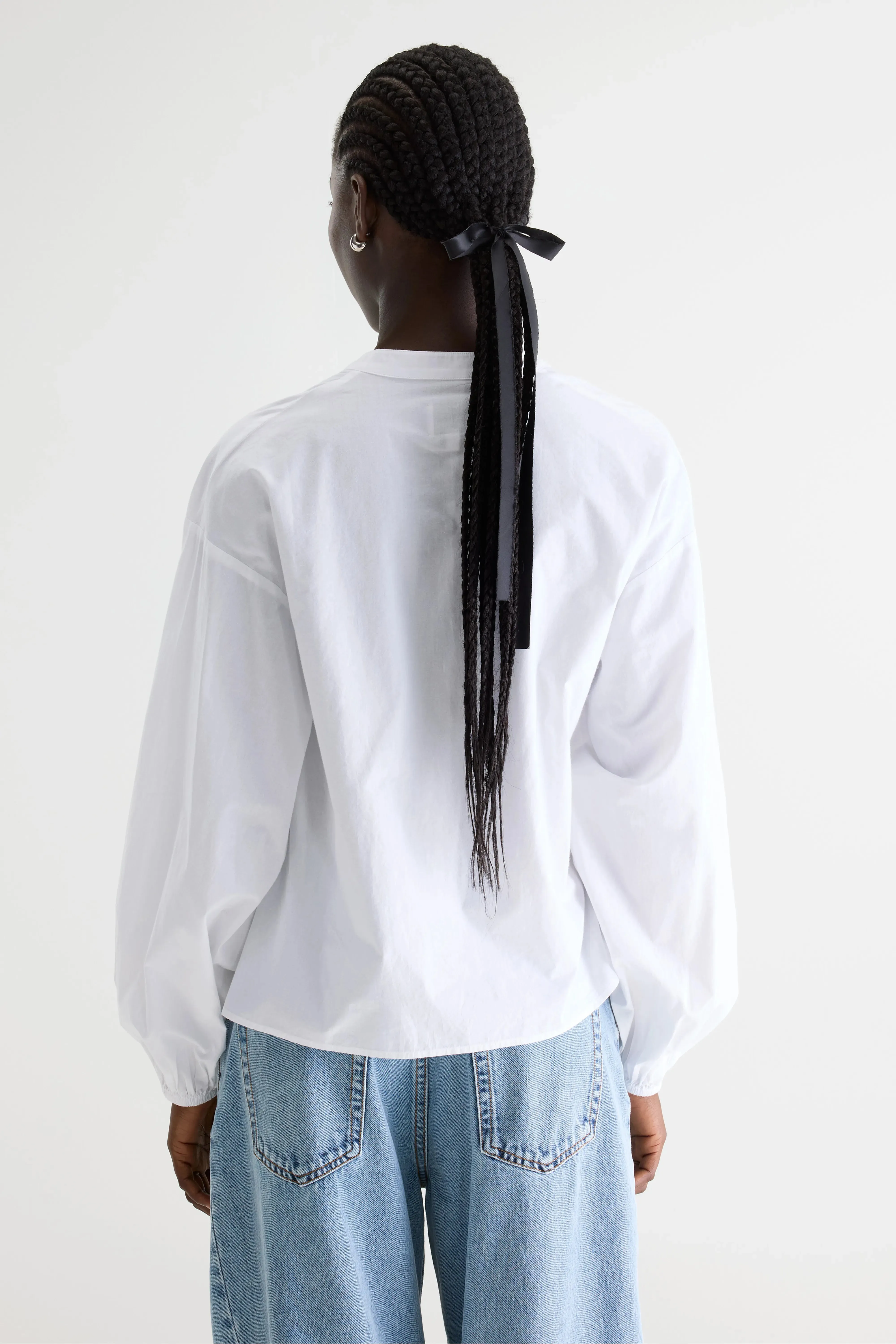 Collin wrap-front blouse (261 / W / WHITE) sold by Bellrose product image thumbnail 4