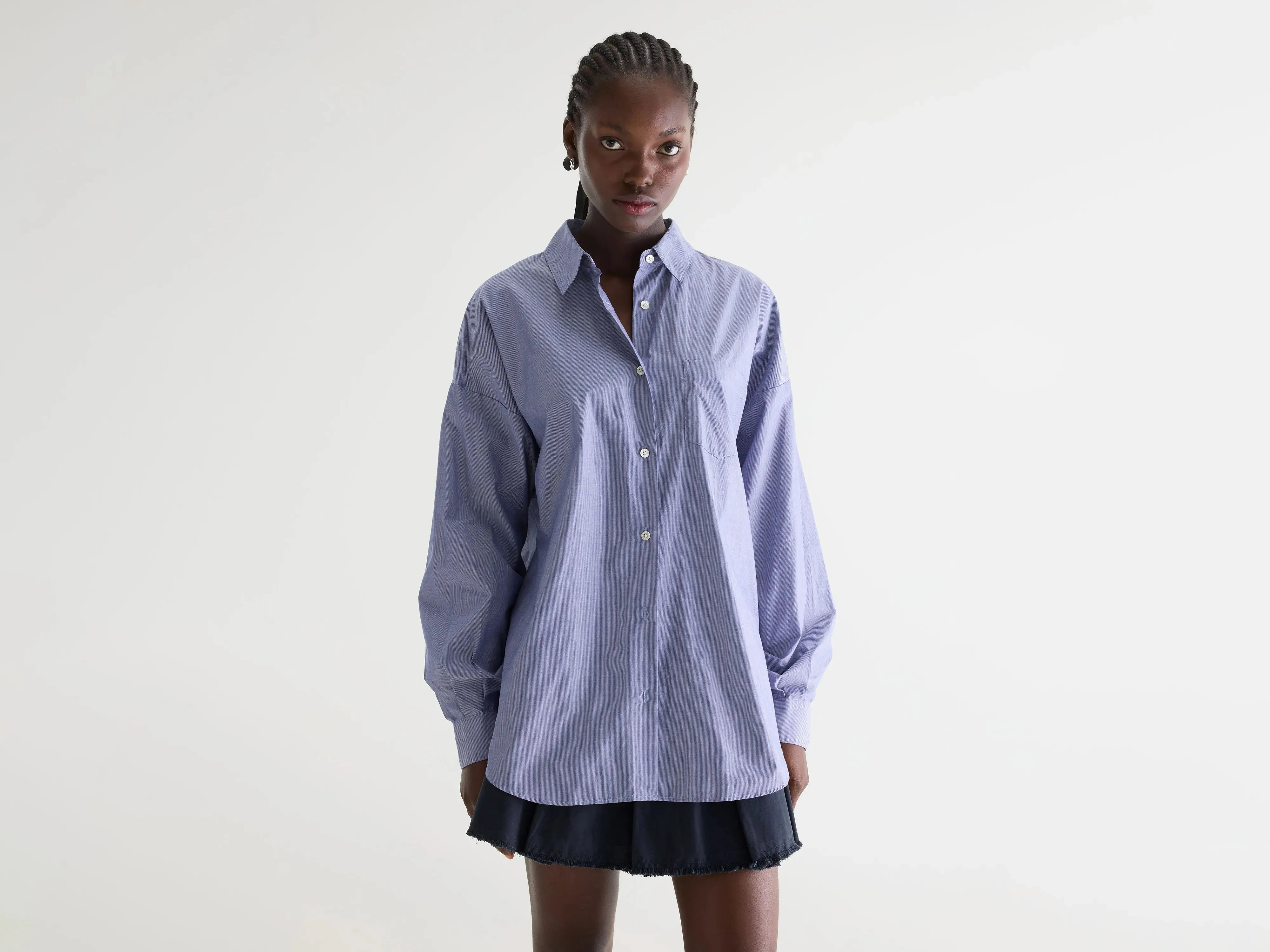 Giorgia poplin shirt (261 / W / STRIPE F) sold by Bellrose