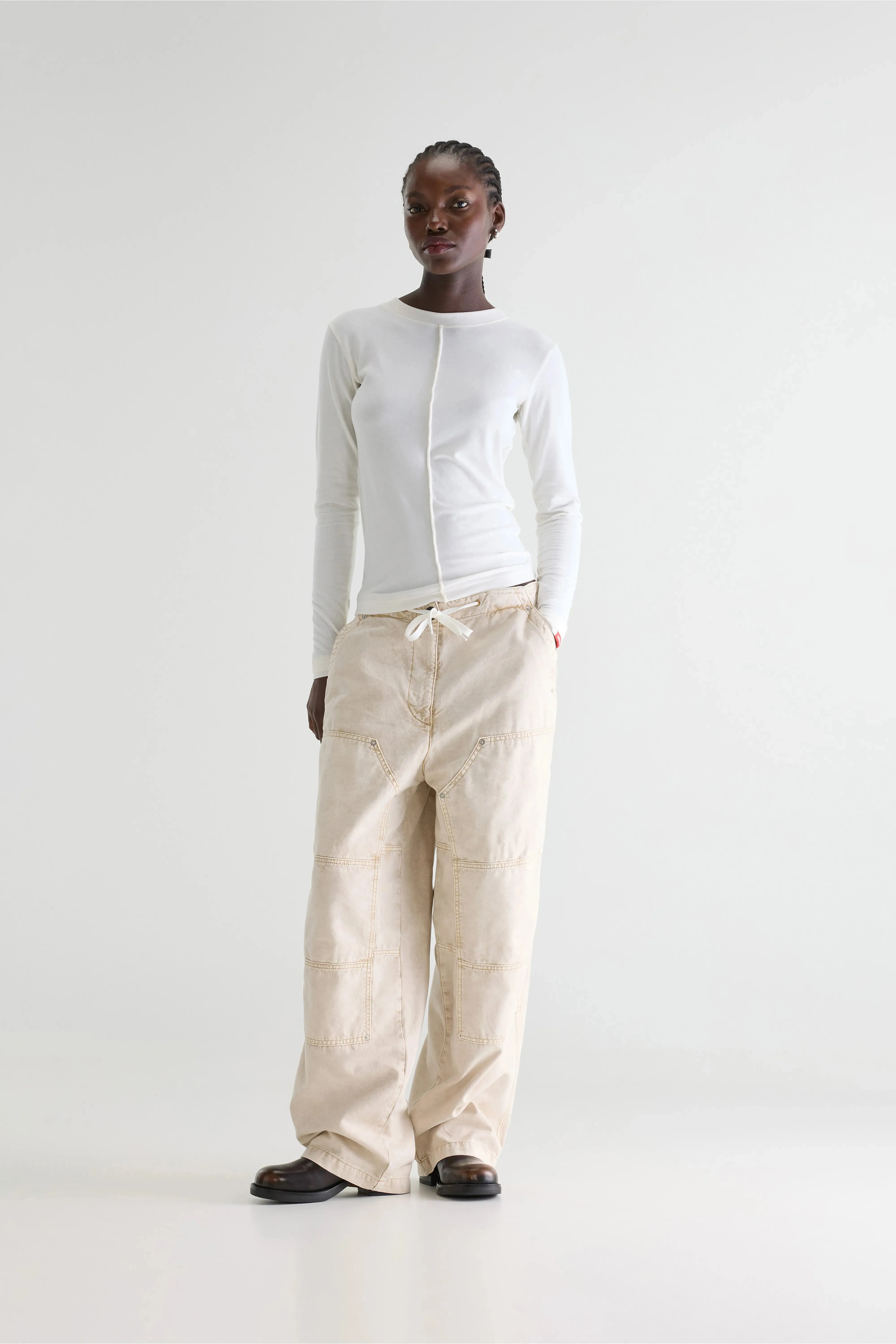 Phantom wide trousers (261 / W / BEIGE) sold by Bellrose product image thumbnail 2