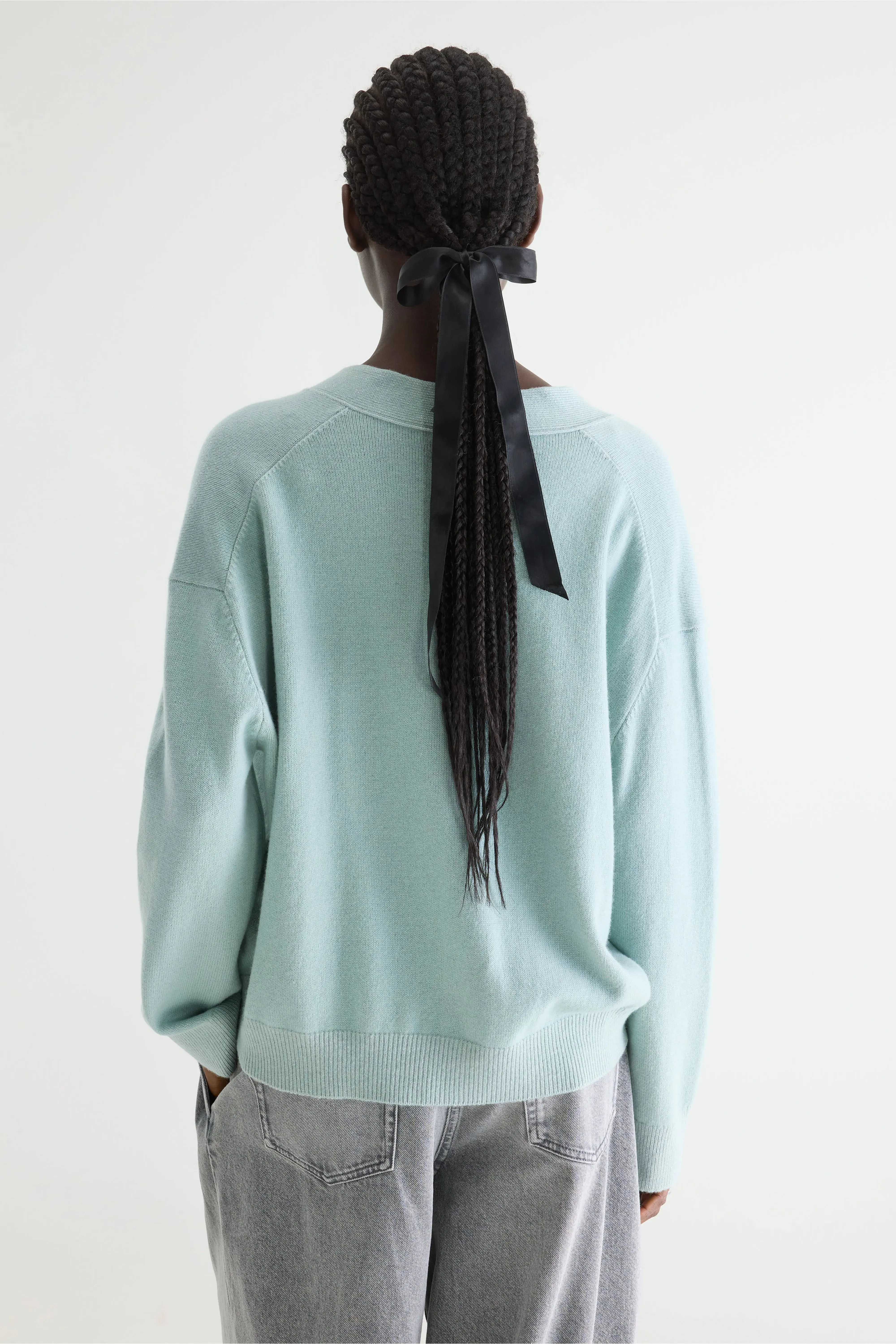 Gakkin boxy cardigan (261 / W / JADEITE) sold by Bellrose product image thumbnail 4