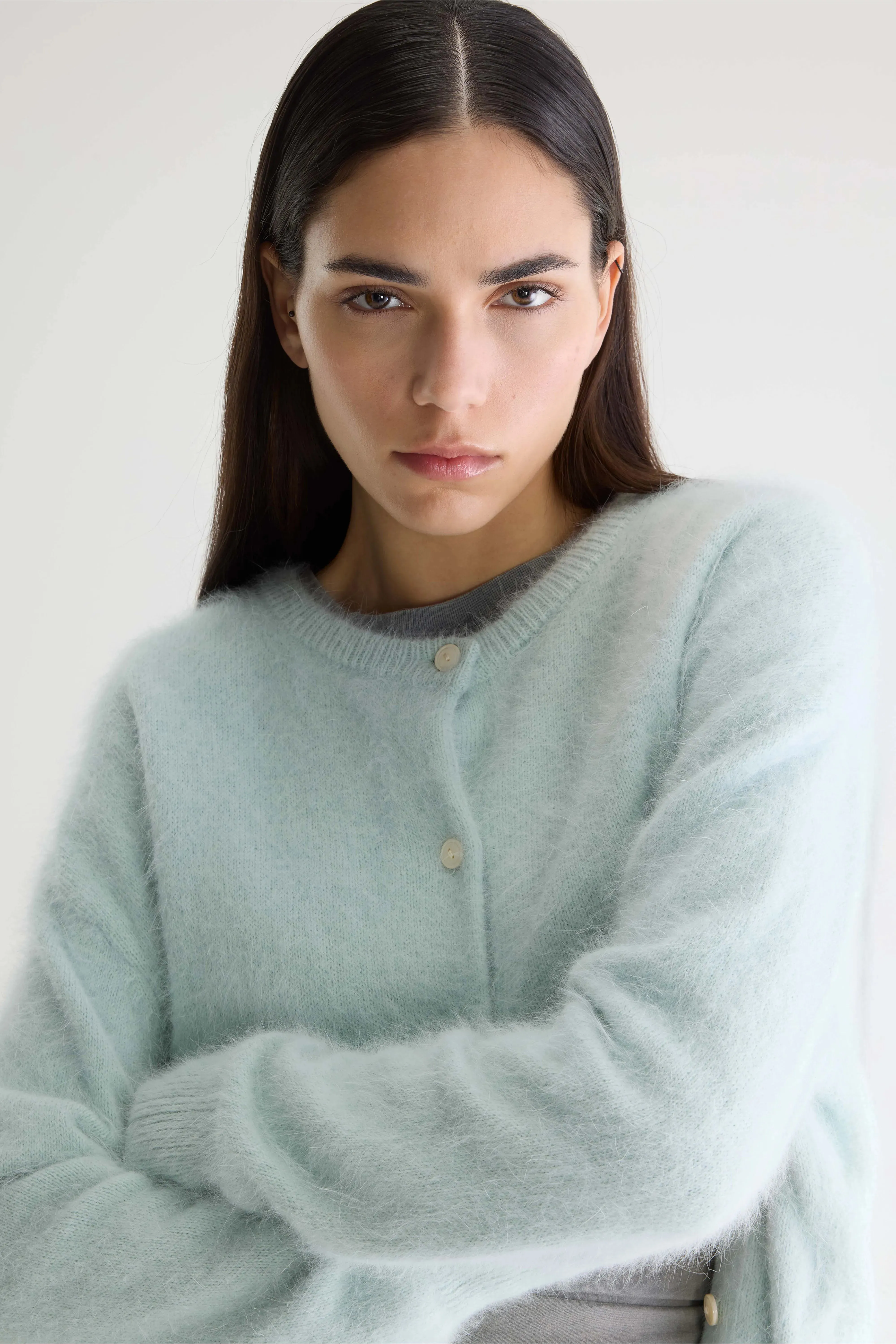 Dathan angora-blend cardigan (261 / W / ICE) sold by Bellrose product image thumbnail 5