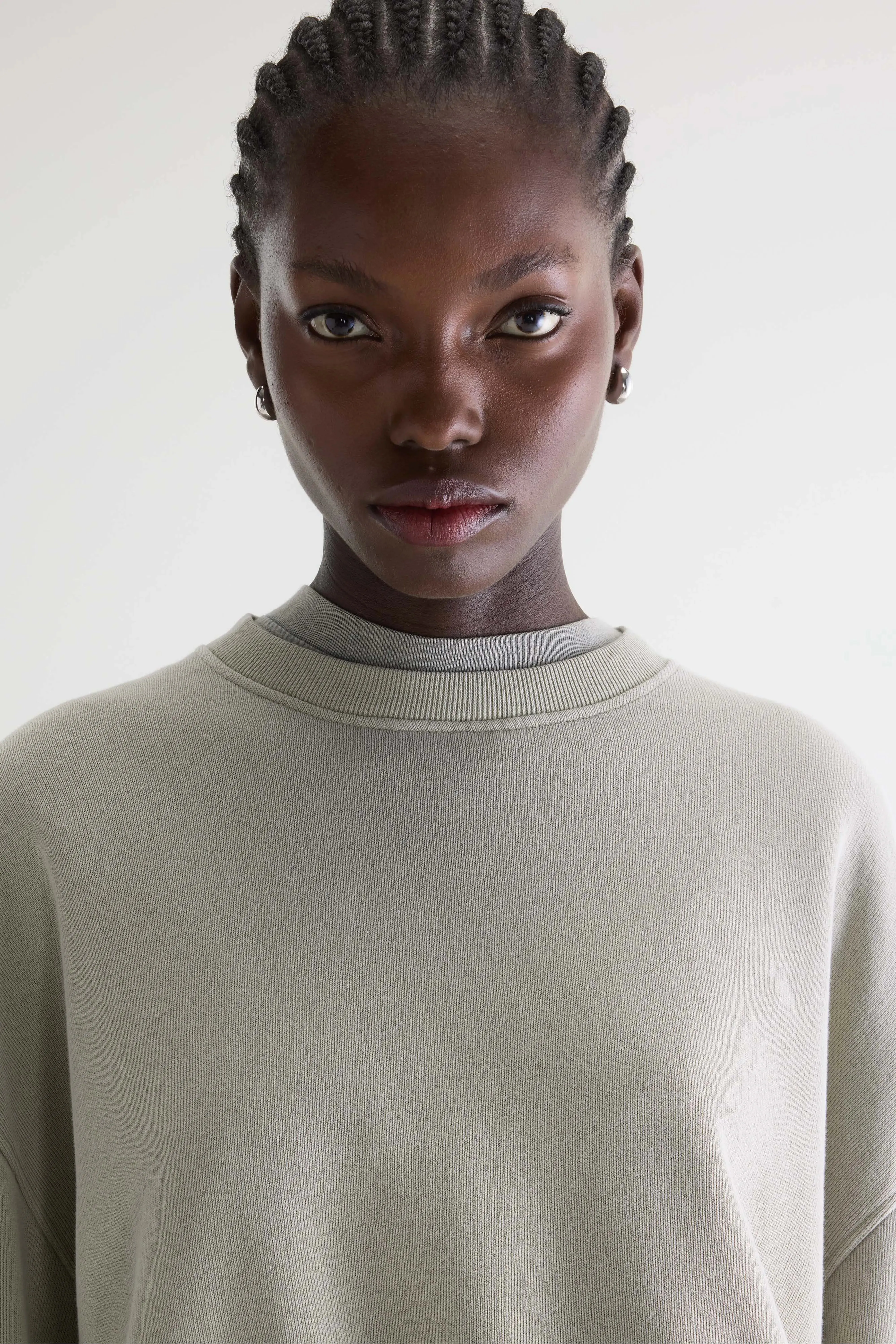 Fancy cropped crewneck sweatshirt (261 / W / JADEITE) sold by Bellrose product image thumbnail 5