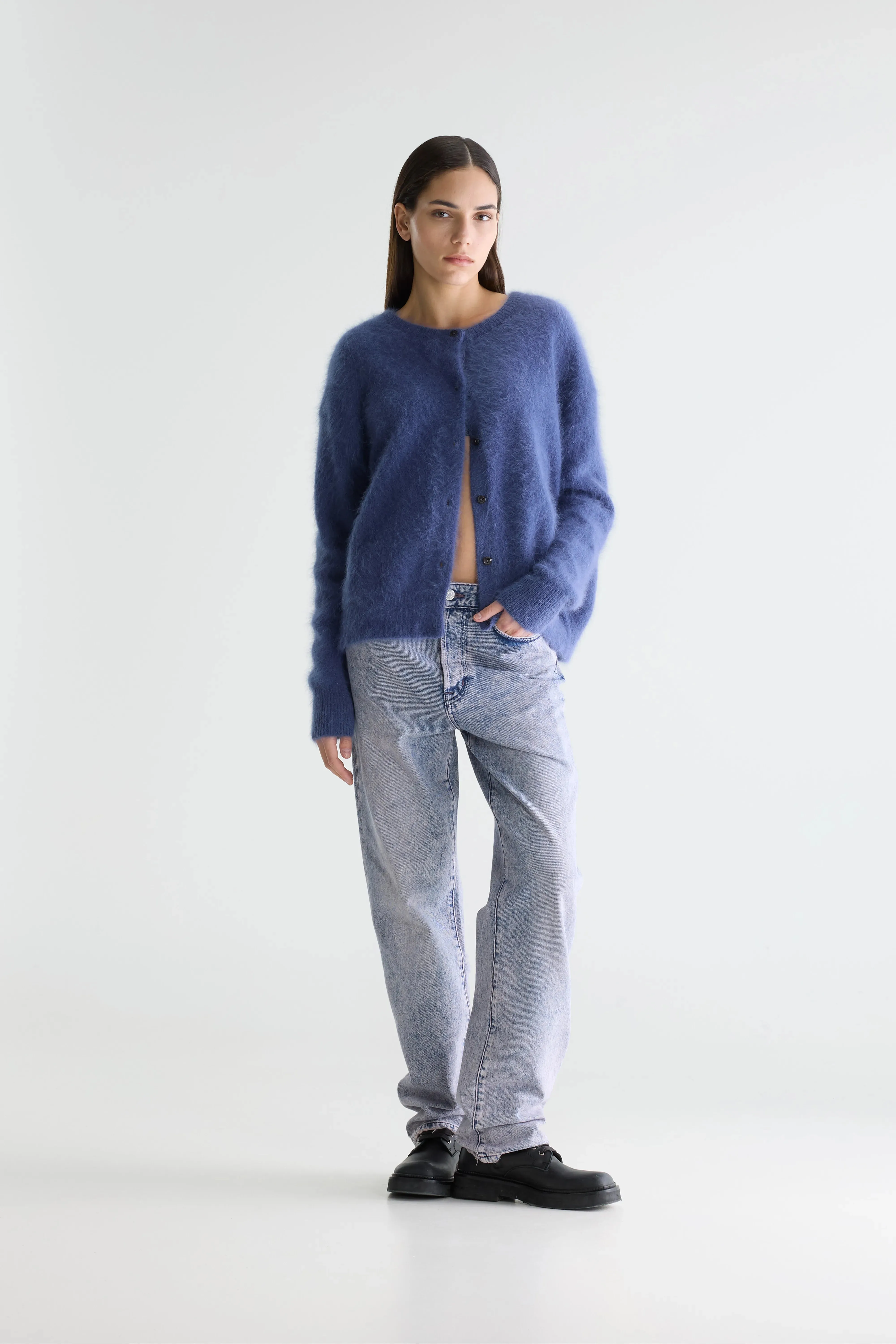 Dathan angora-blend cardigan (261 / W / STORM) sold by Bellrose product image thumbnail 3