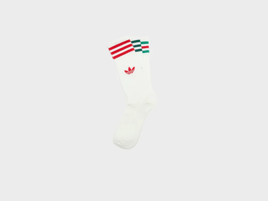 3-Stripes High Crew Socks for Men  (261 / M / MULTICOLOR) made by Adidas