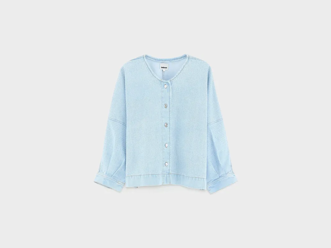 Pinda denim blouse (261 / W / BLEACH) sold by Bellrose