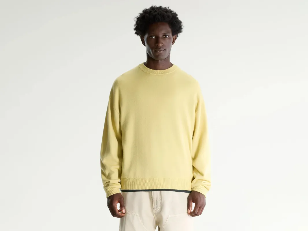 Siamo crewneck sweater (261 / M / ZESTE) sold by Bellrose