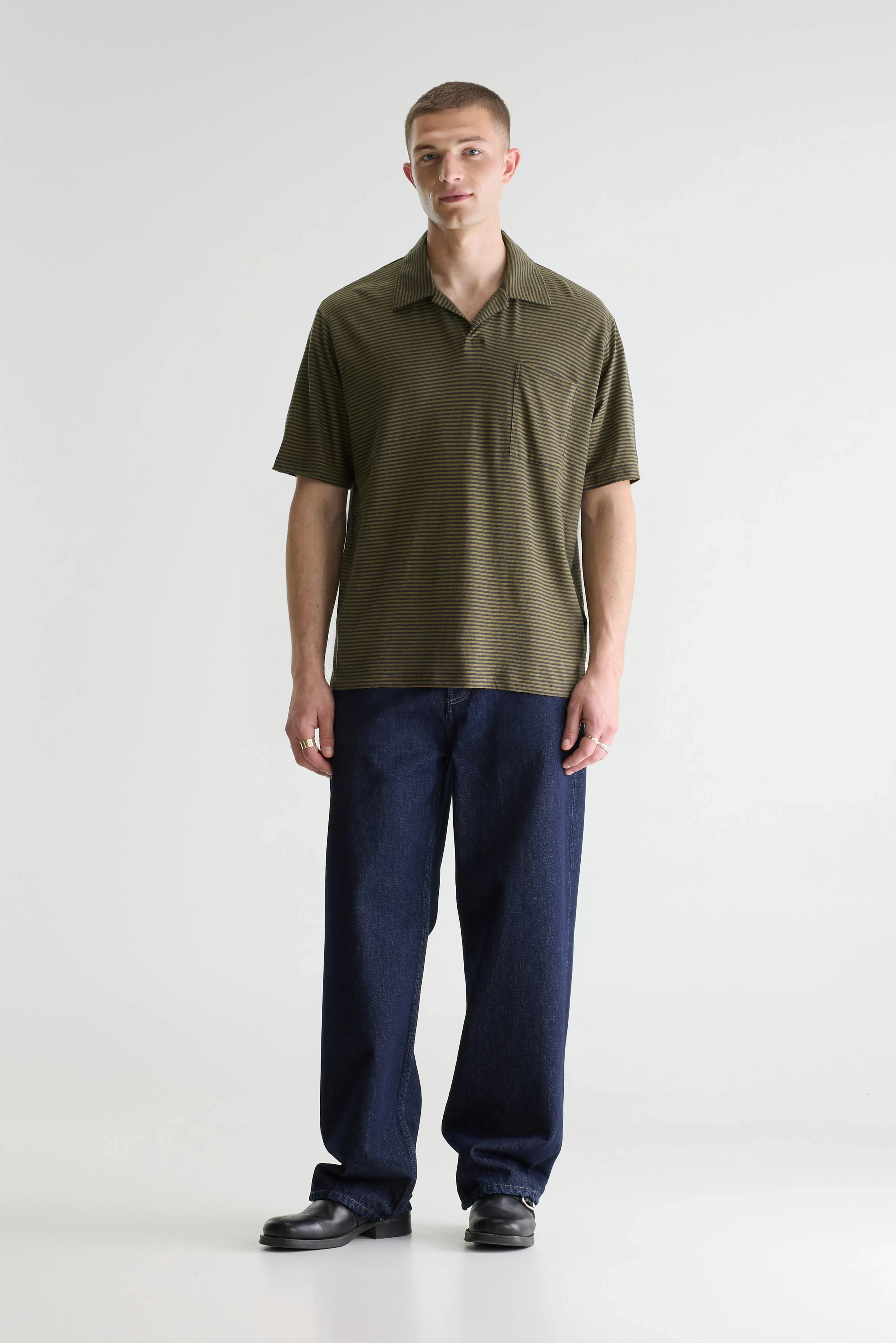 Videop relaxed striped polo (261 / M / STRIPE A) sold by Bellrose product image thumbnail 3