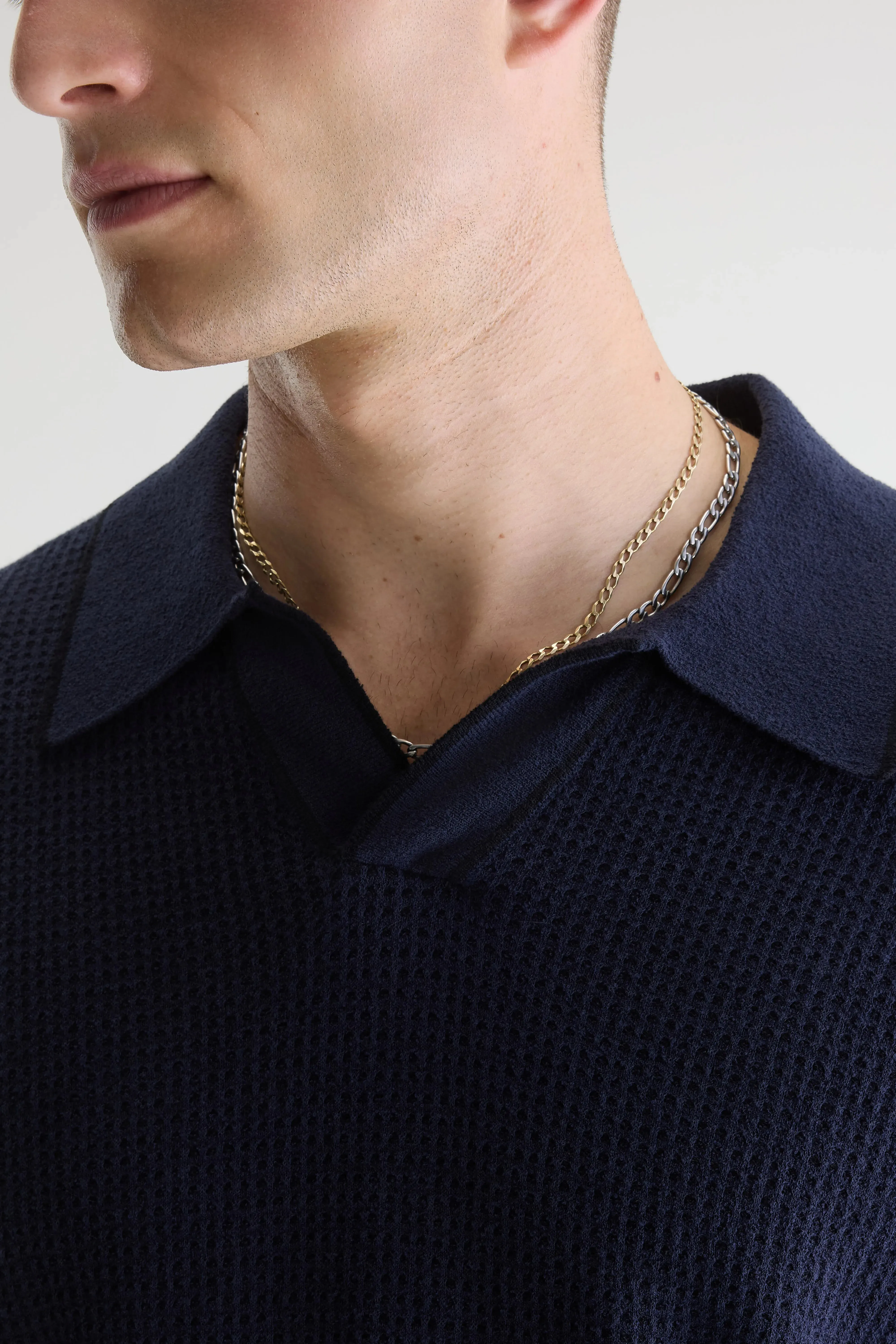 Adoko waffle knit polo (261 / M / PARKER) sold by Bellrose product image thumbnail 4